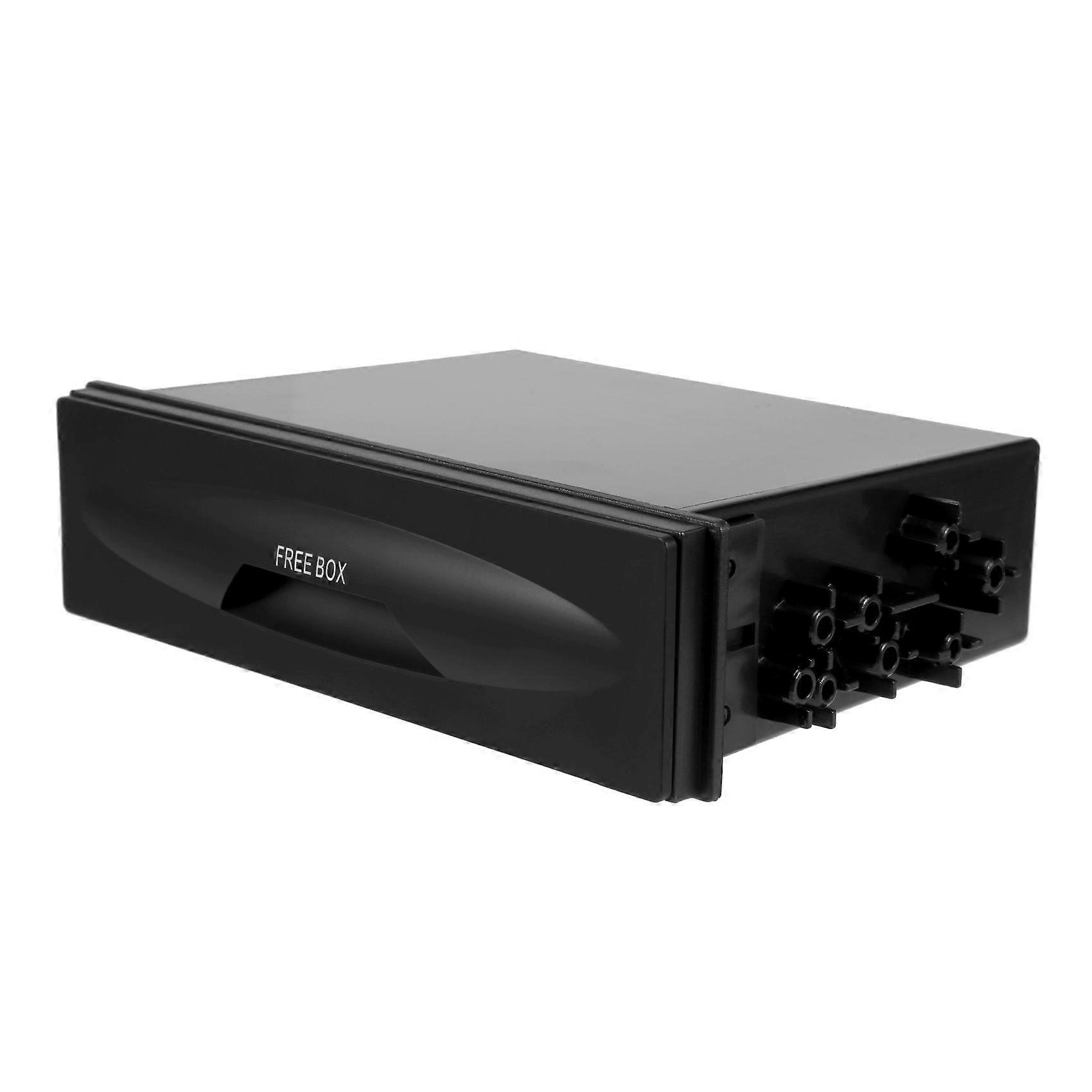 Universal Car Storage Box -38 Single Layer Auto Single Din Dash Radio Installation Pocket-Kit 177X50X120mm