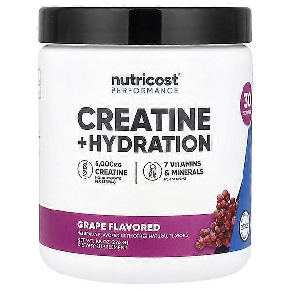 Nutricost, Performance, Creatine + Hydration, Grape, 9.9 oz (276 g)