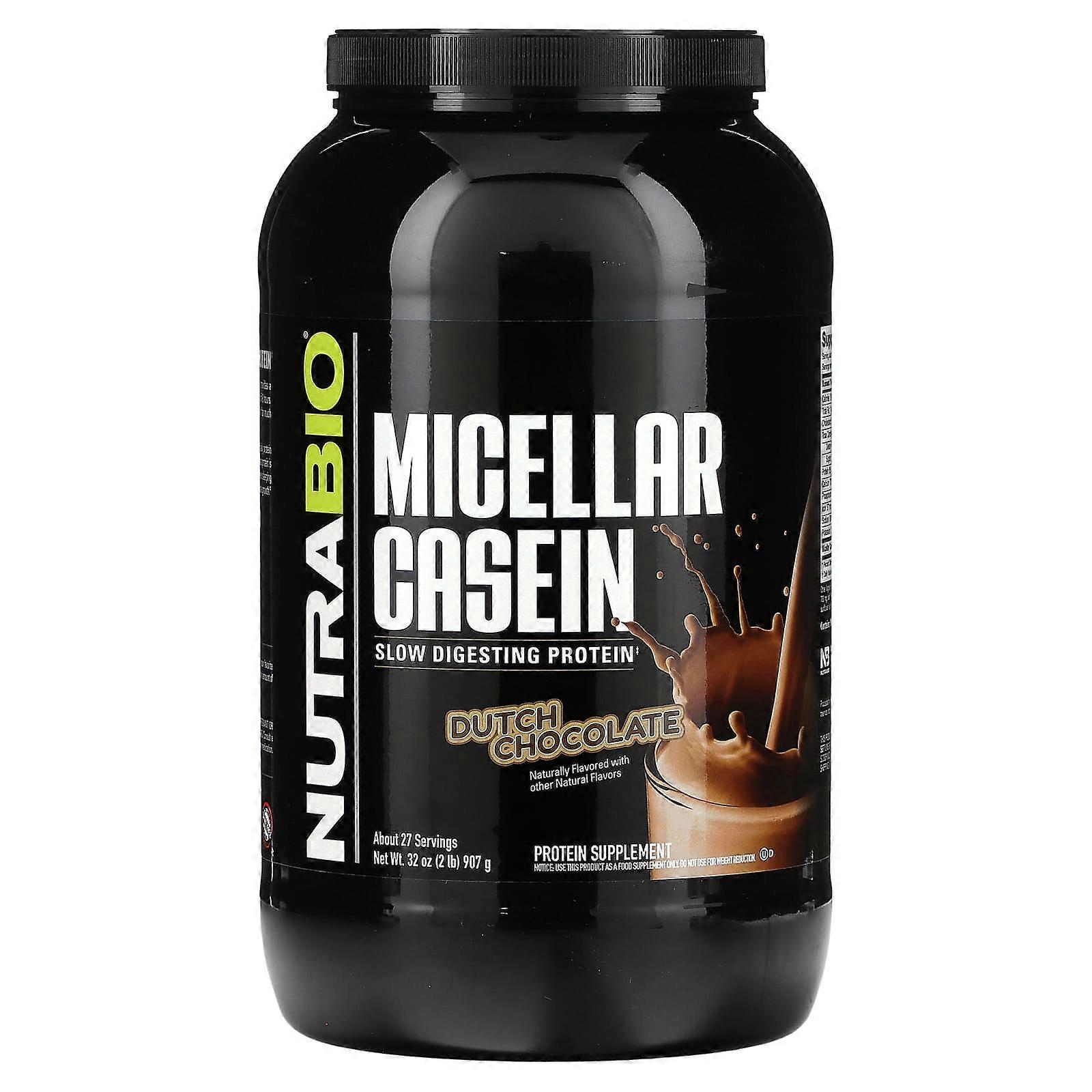 Micellar Casein, Dutch Chocolate, 2 lb (907 g)