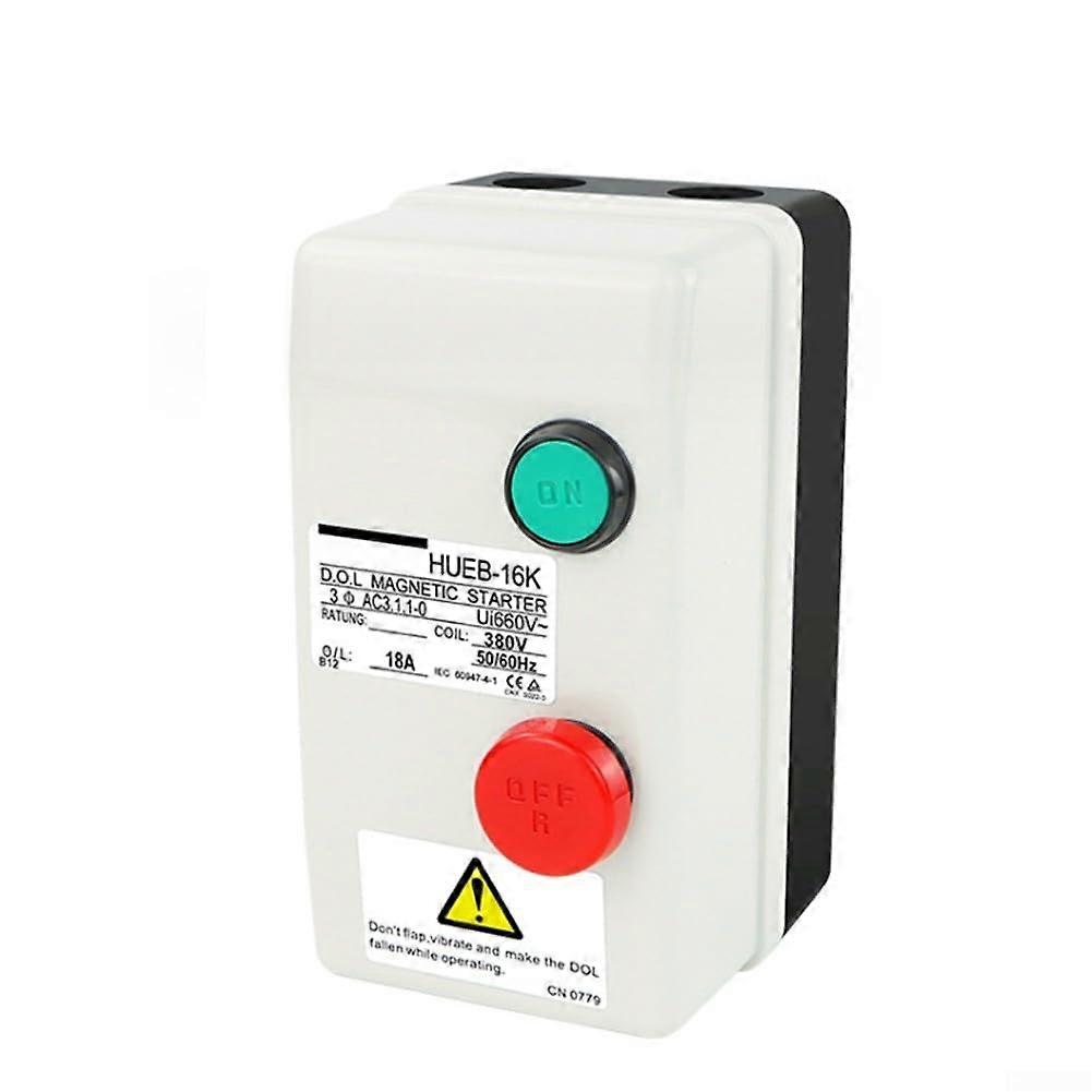 3Phase 380V Magnetic Electric Motor Starter Switch Waterproof For Compressor 12.518A Single Unit