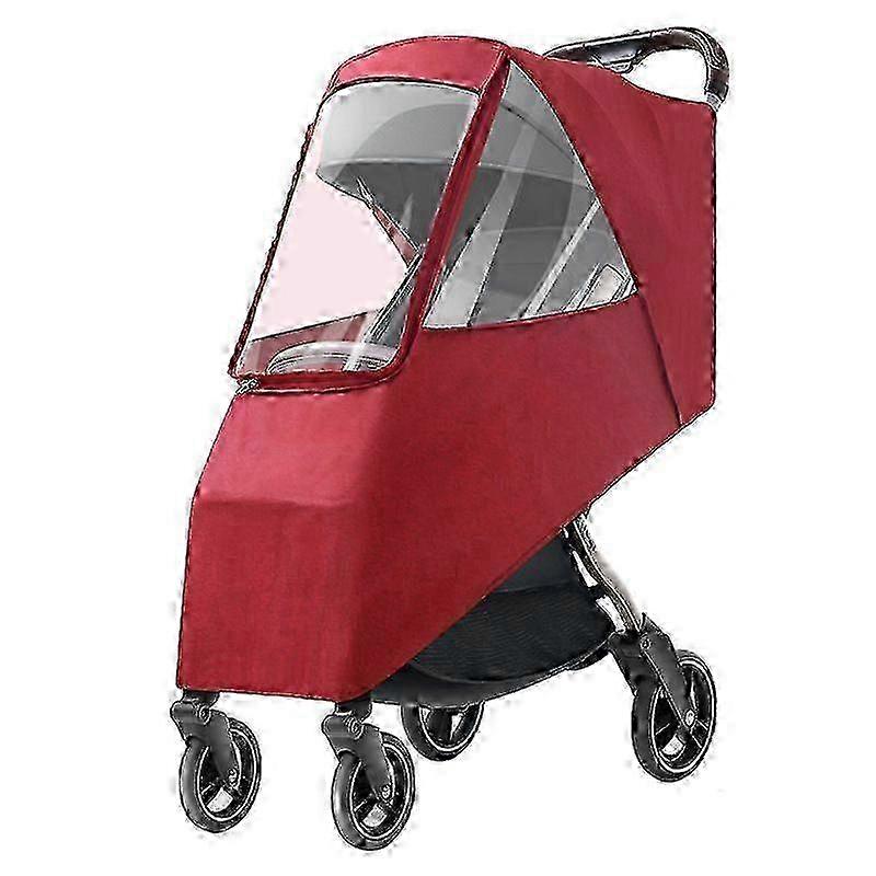 Universal stroller rain cover waterproof and windproof stroller Stroller rain cover with canopy and zipper to protect babies from rain weather f