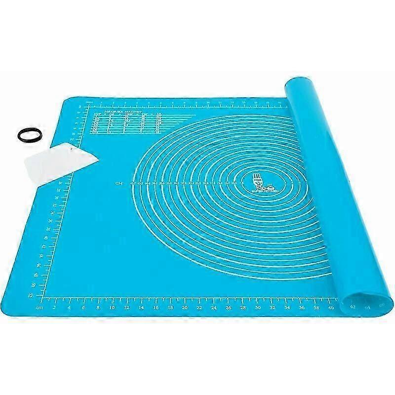Extra Large Thick Non-Stick Silicone Baking Mat with Dough Scraper, Non-Slip