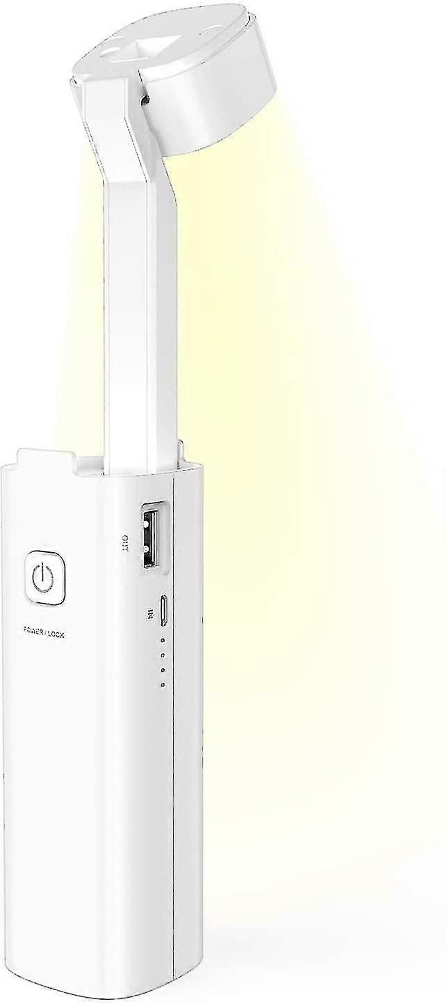 Tragbare LED-Schreibtischlampe, faltbare kabellose Lampe mit wiederaufladbarer Batterie 5 in 1 Schreibtischlampe / Nachtlicht / Notlicht / Strom