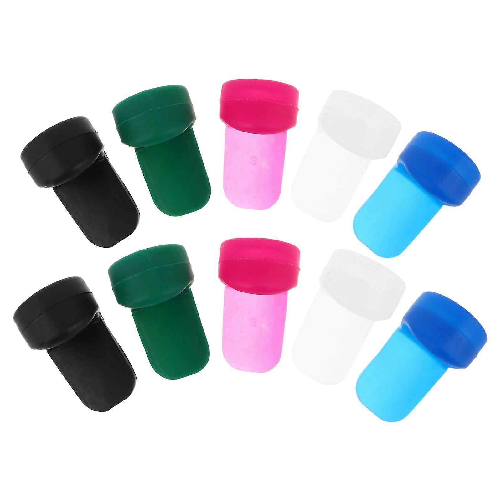 10pcs Silicone Clarinet Thumb Rest Cushions Finger Pads Clarinet Accessories Thumb Rest Pad Soft Finger Tip Protectors For Musical Instrument Practice
