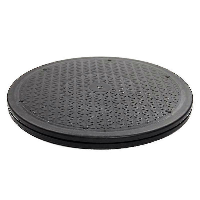 12 tuuman raskas pyörivä kääntyvä teräsjalusta näytön tv-levysoittimelle Lazy Susans Black Round Sha