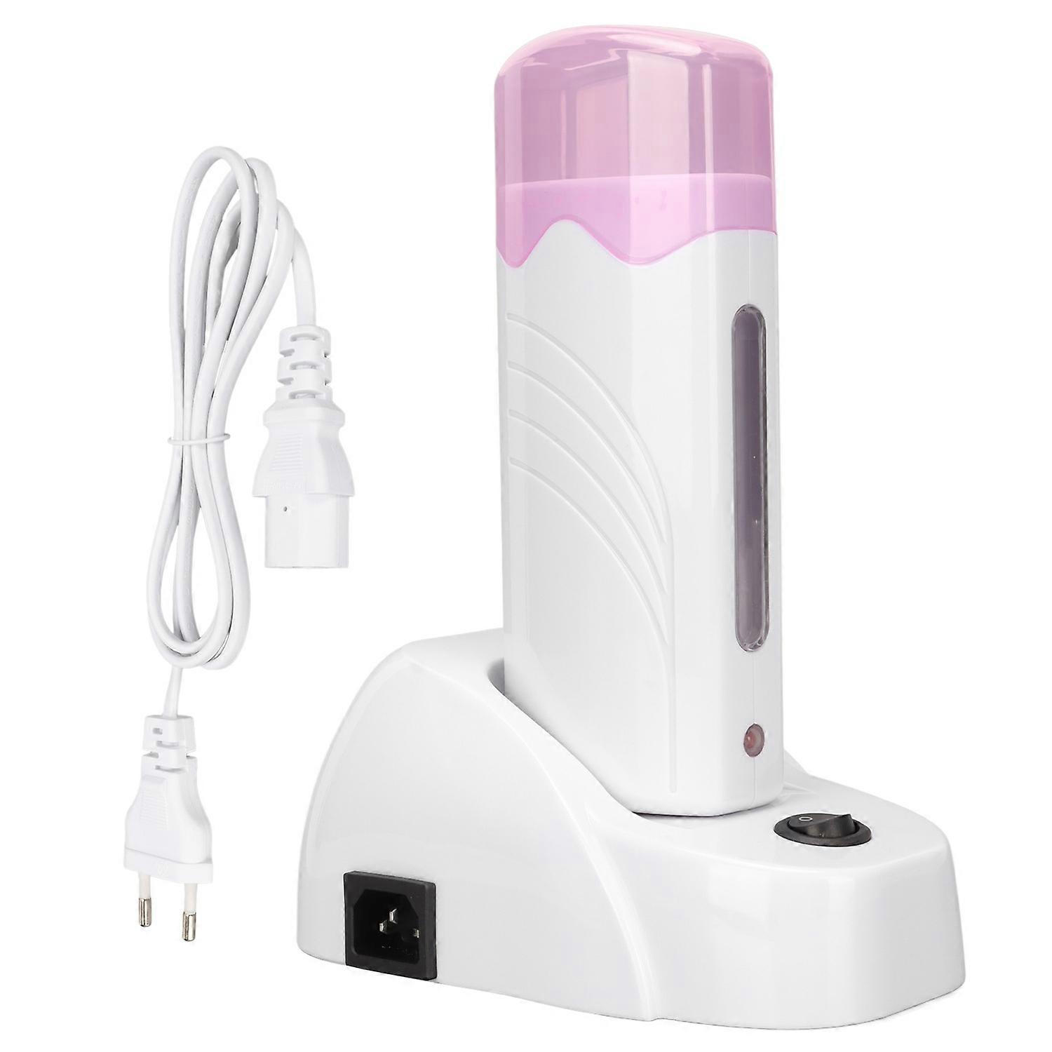 Wax Heater Machine Depilatory Roll Portable Wax Hair Removal Device with Heater Base EU Plug 220V