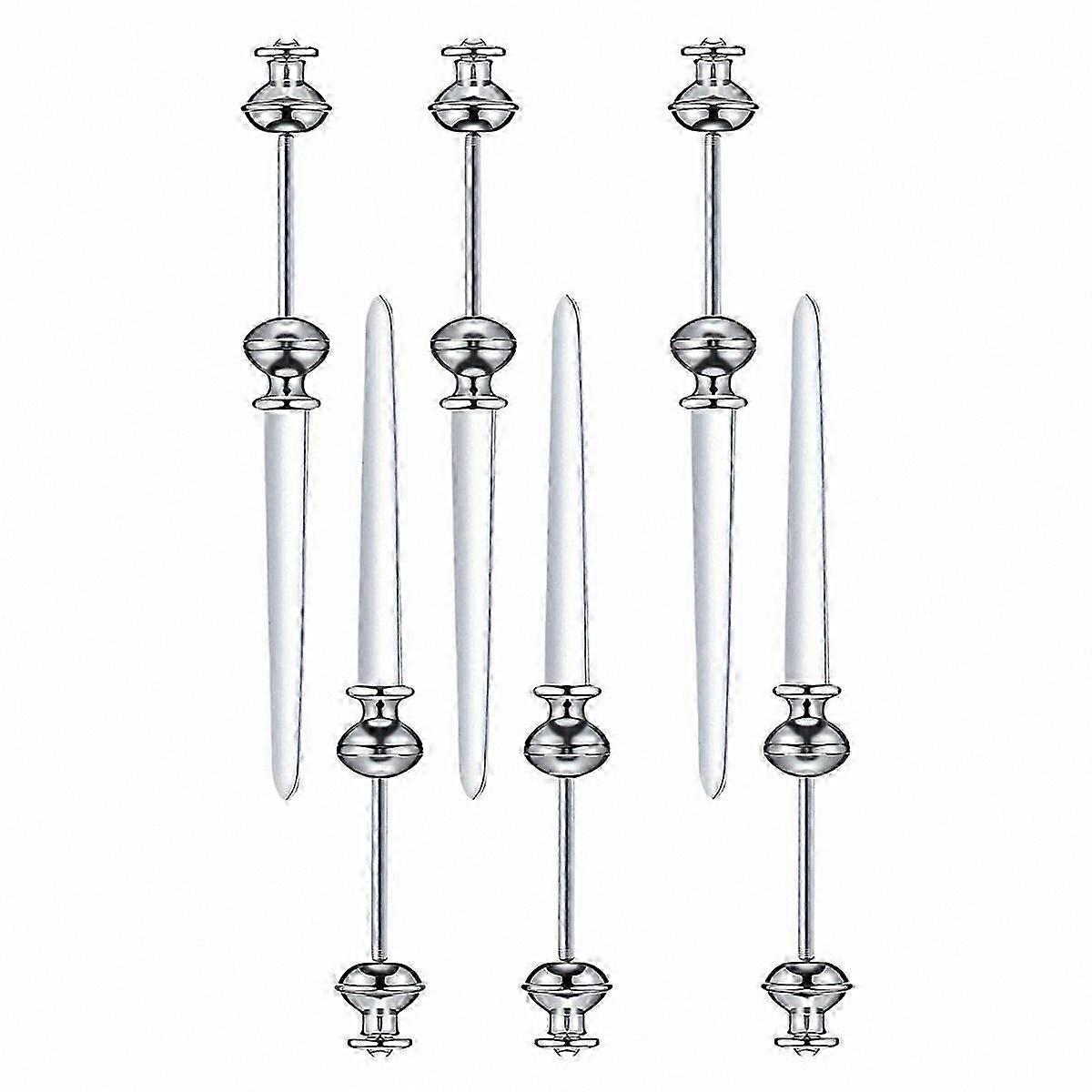 6-Pack Beadable Envelope Slitter with Rounded Handle for Paper and Mail Opening