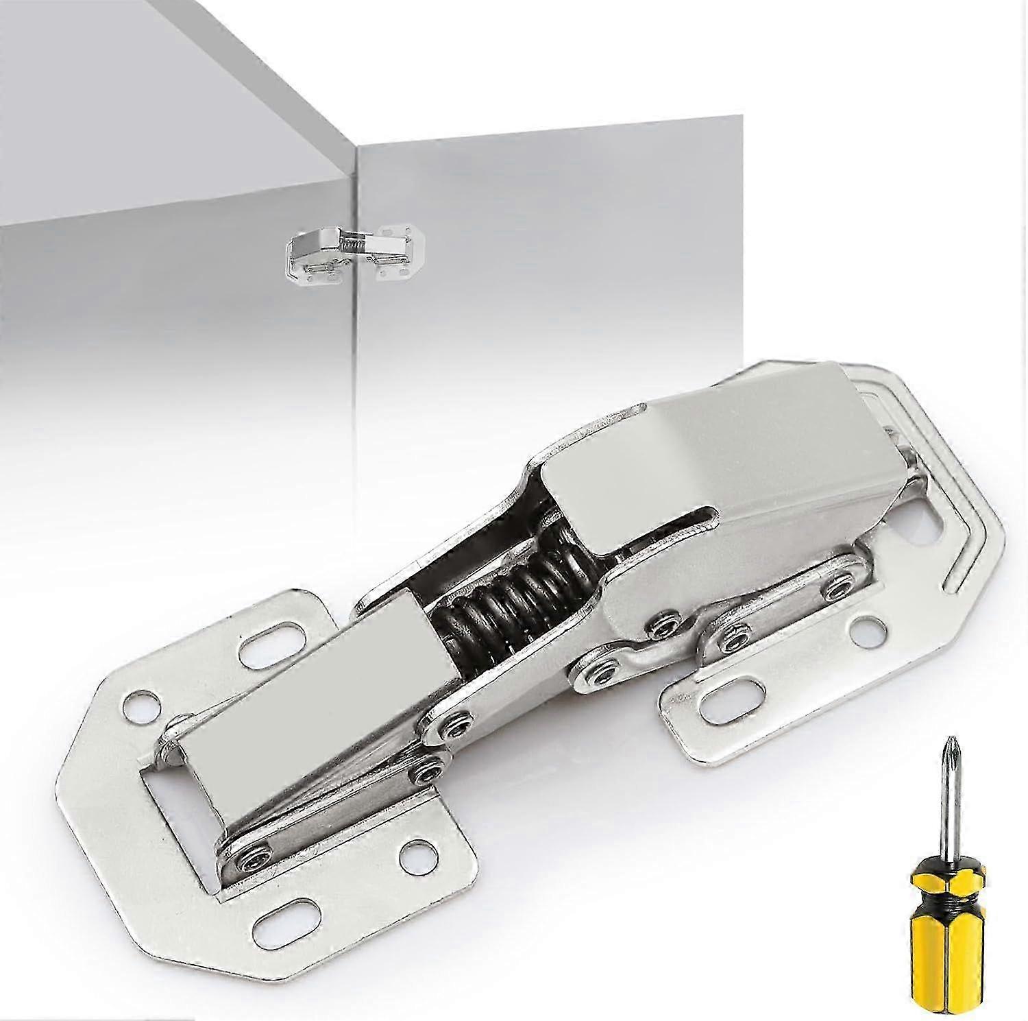 2025 Latest Model 2-Pack Hidden Hinges Soft Close Surface Mount Kitchen Cabinet