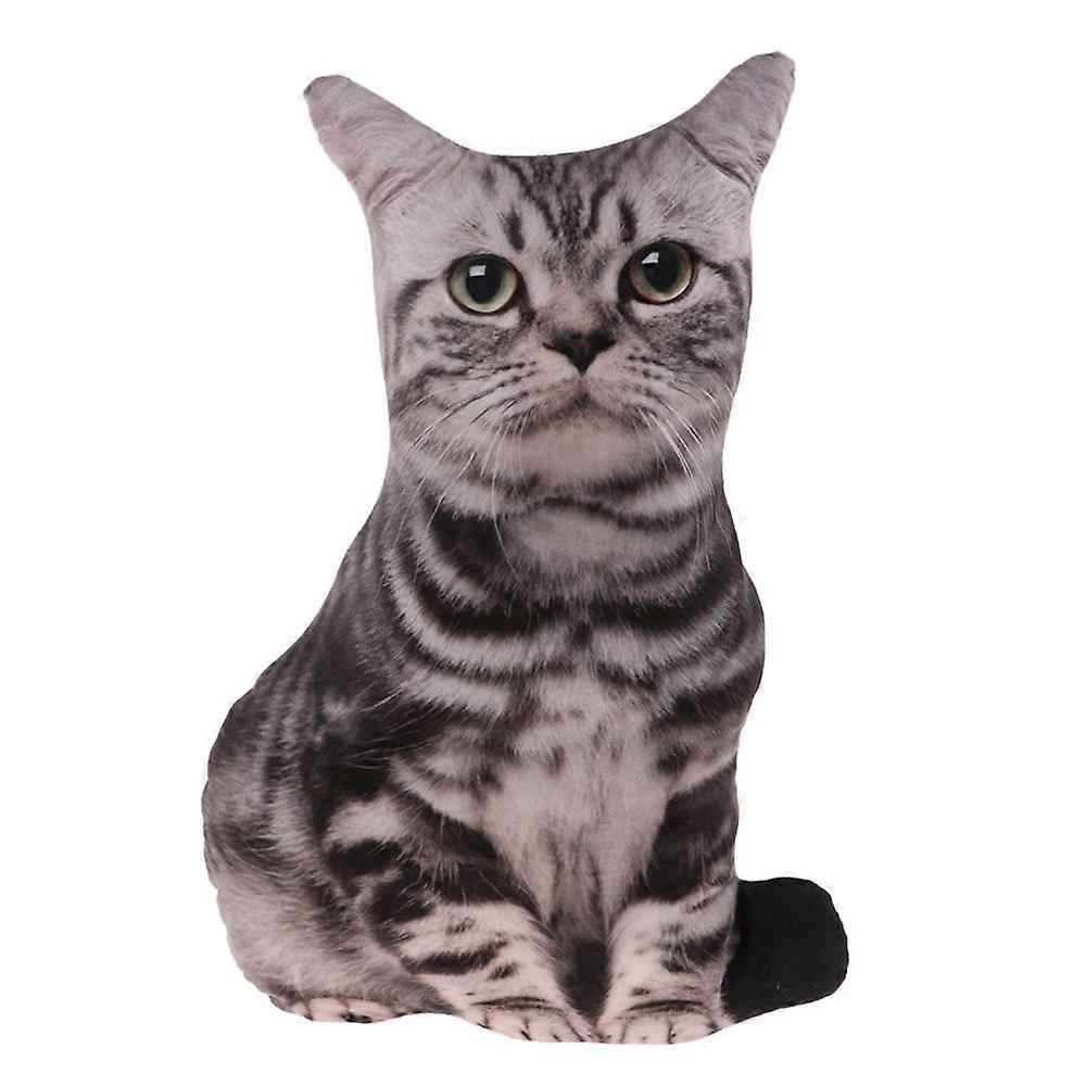 Soft Hugging Cushion Bed Sofa Headrest Children Plush Cat Toy Black And White