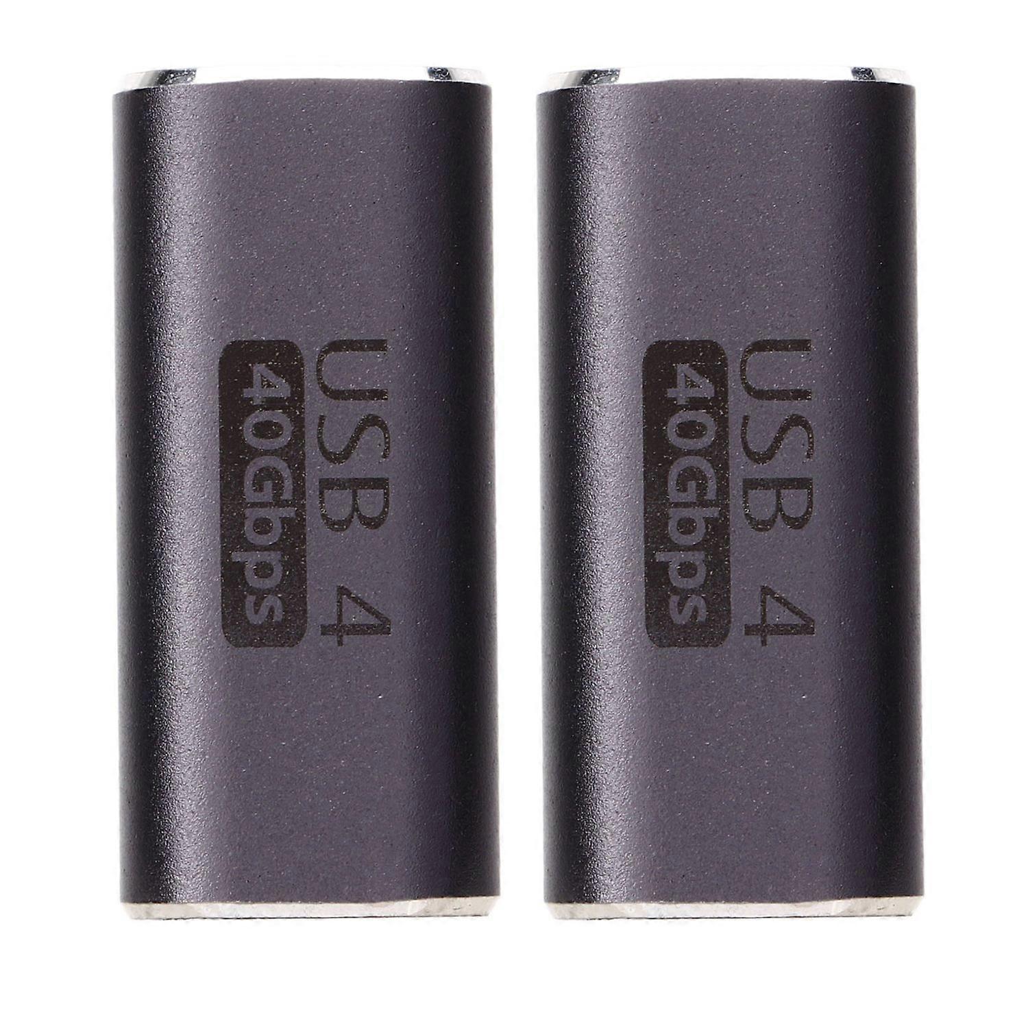 Type C to Type C Adapter Female to Female 40Gbps Data Transfer 100W Fast Charging USB C Straight Con