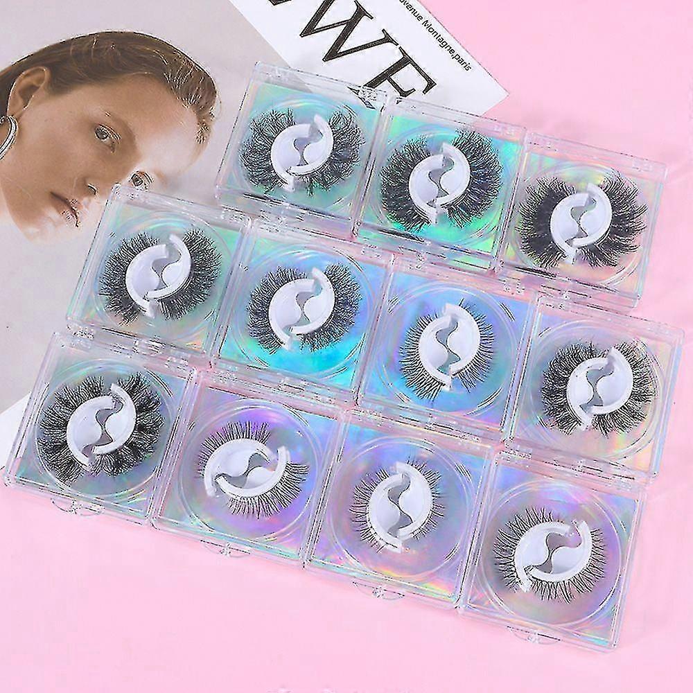 Eye Extension Tools Reusable Self-adhesive Eyelashes Wispy 3d Mink False