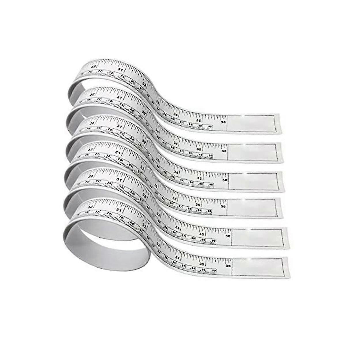 6pcs -adhesive Tape Measure Measuring Car Desktop Table Ruler 90cm