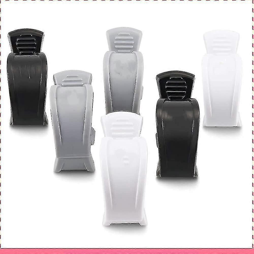 Universal Stroller Clip Toy Holder (negro&gris&blanco) 6 Piezas