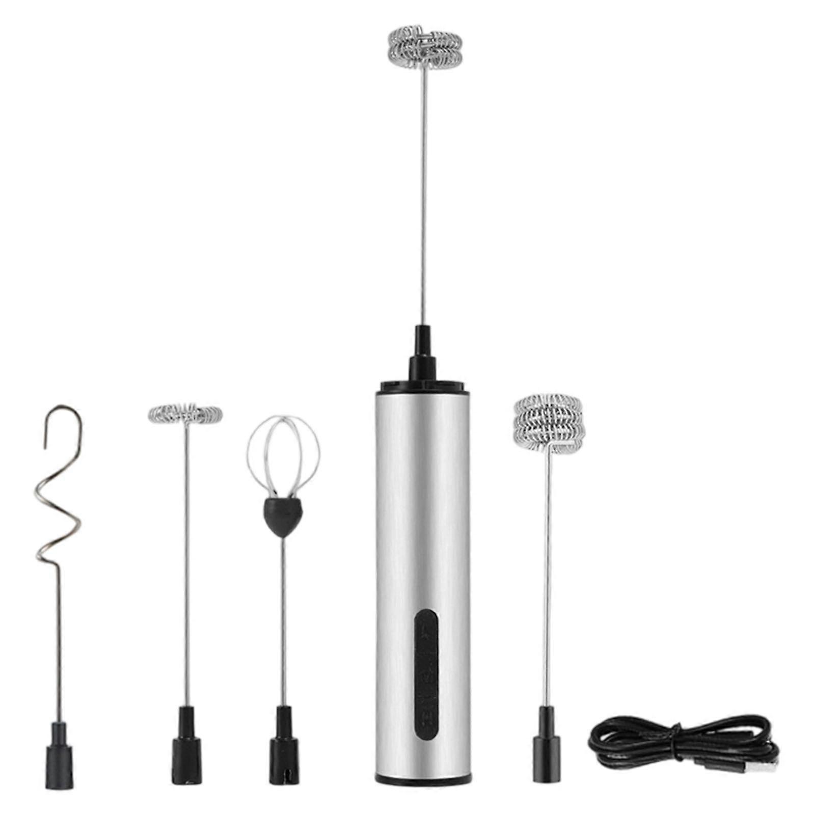 Handheld Milk Frother for Coffee Rechargeable Drink Mixer 3 Speed Electric Whisk Coffee Frother For Latte Cappuccino Multicolor