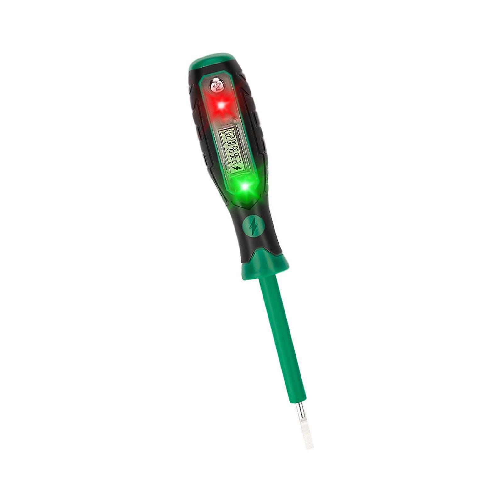Electrician Grade Double Function Screwdriver Potential Tester Highlighting Live Digital Display 250V Extreme Capacity Multicolor
