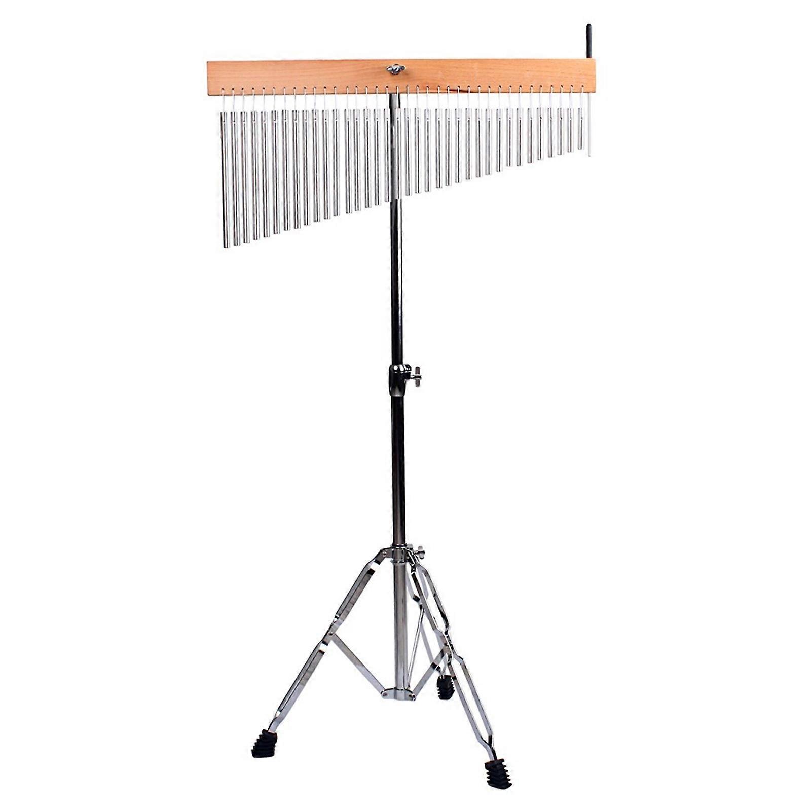 36 Tone Single Row Wind Chimes With Adjustable Lifting Bracket Meditation Energy Chimes for Music Practice Enduring Multicolor