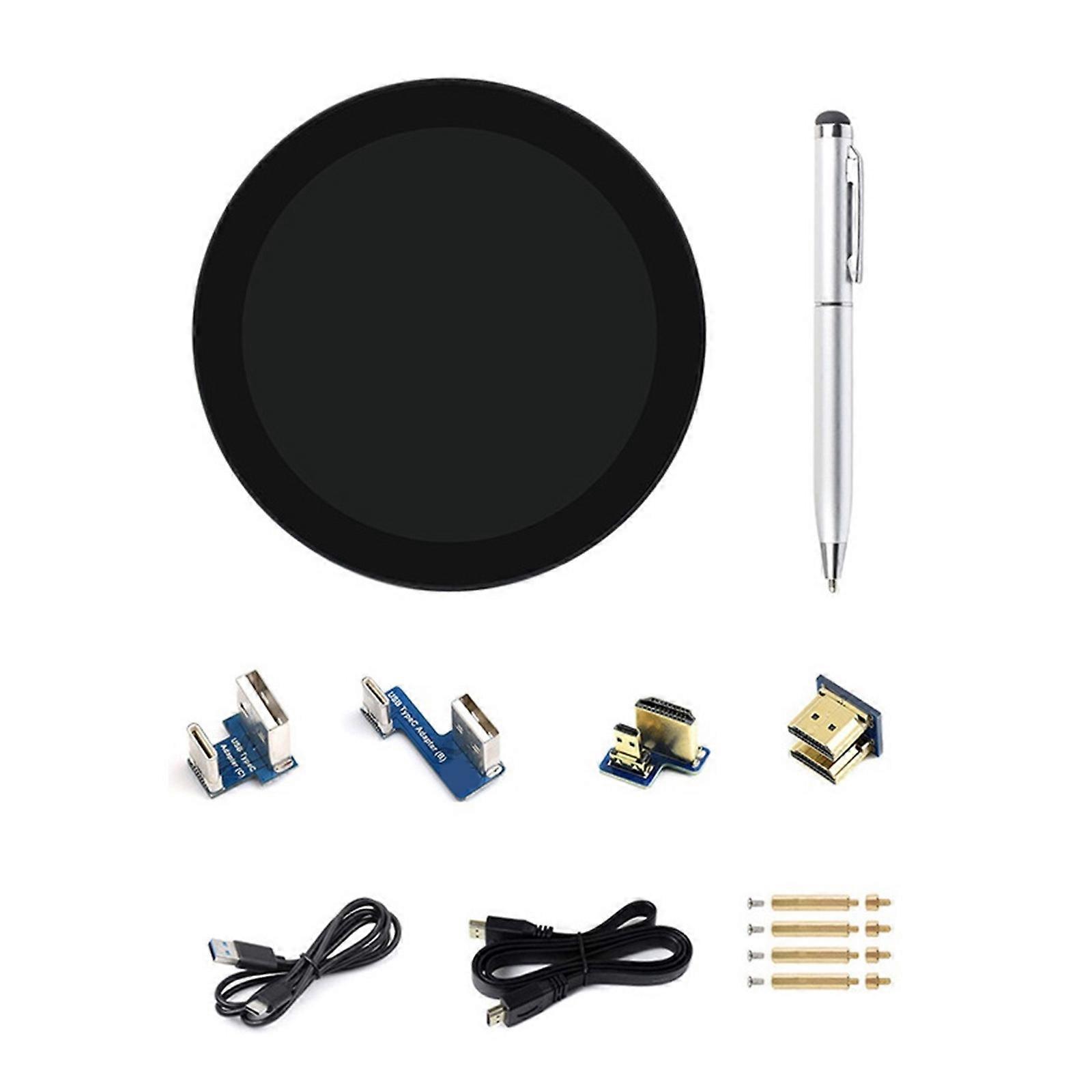 4inch Round IPS Display Touch Screen 720x720 10 Point Touching Control Monitors for RPi 5/4B/3B+ Development Board Multicolor