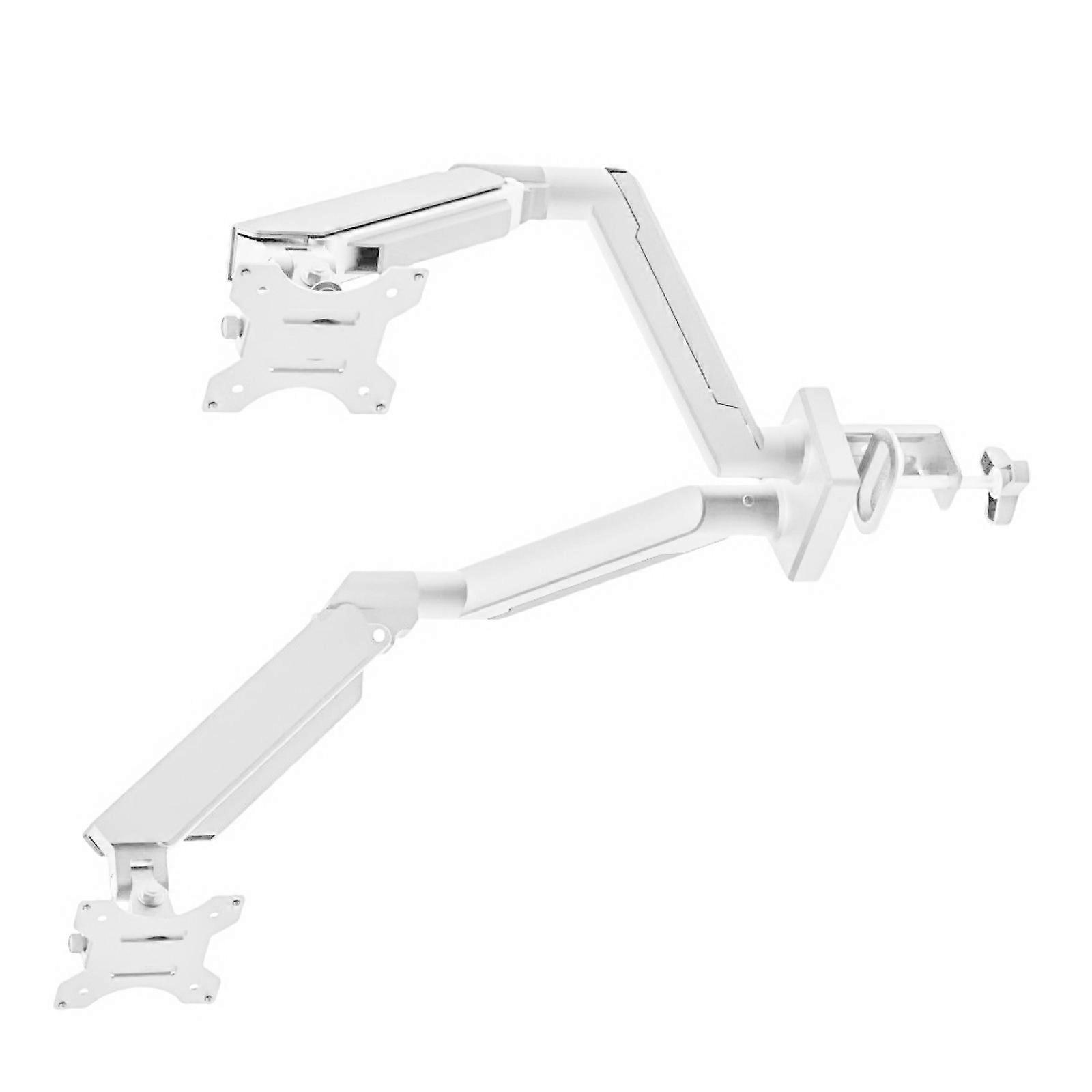 Double Screen Arm Supports 2-9kg Weight Heavy Duty Desk Clamp For 13-32inch Monitors 360 Adjustable Rotation Tilts Swivels Functionality  Yunyanbai