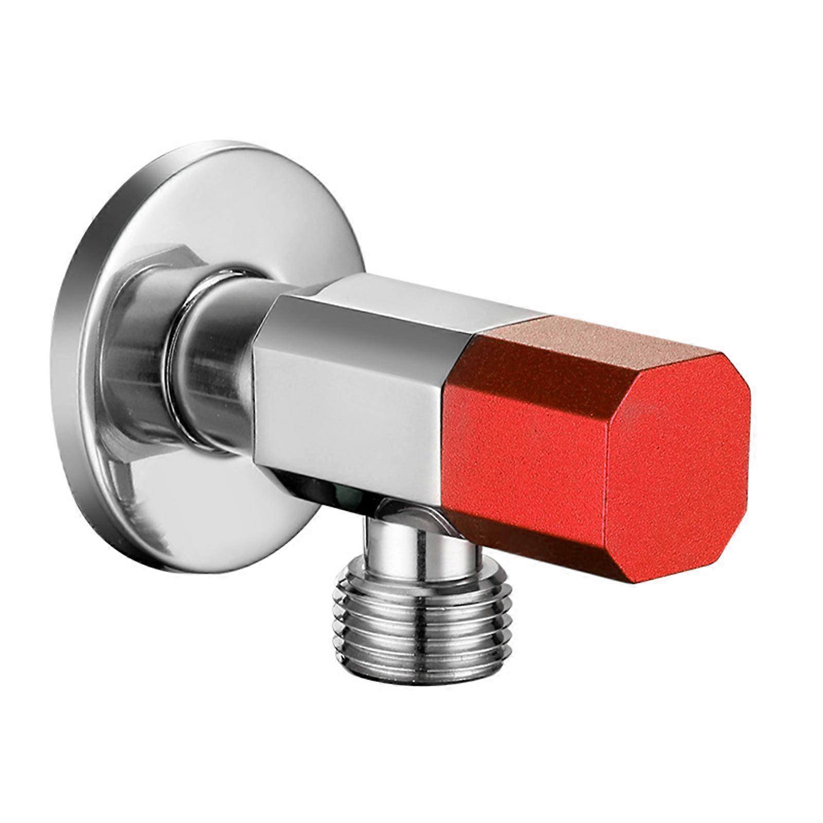 Professional Water Control Solution Leaks Frees Valves Smooth Shut Off Valves G1/2 Inlets Outlet Calibers for Bathroom Multicolor