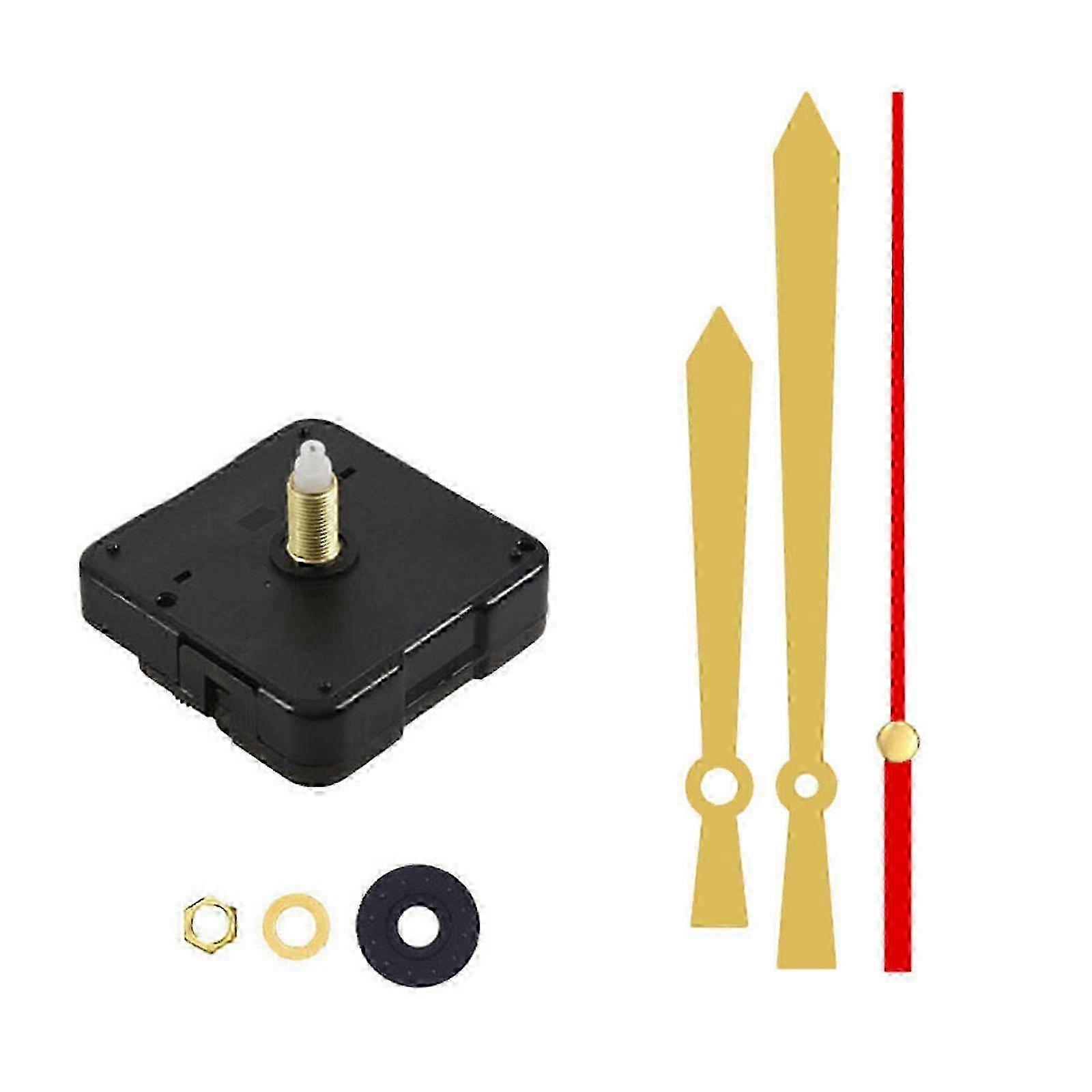Quartzs Clock Movement Replacement Set For 5-8mm Thickness Panel Wall Clock Quiet Operate Easy Installation With Hands 25-26