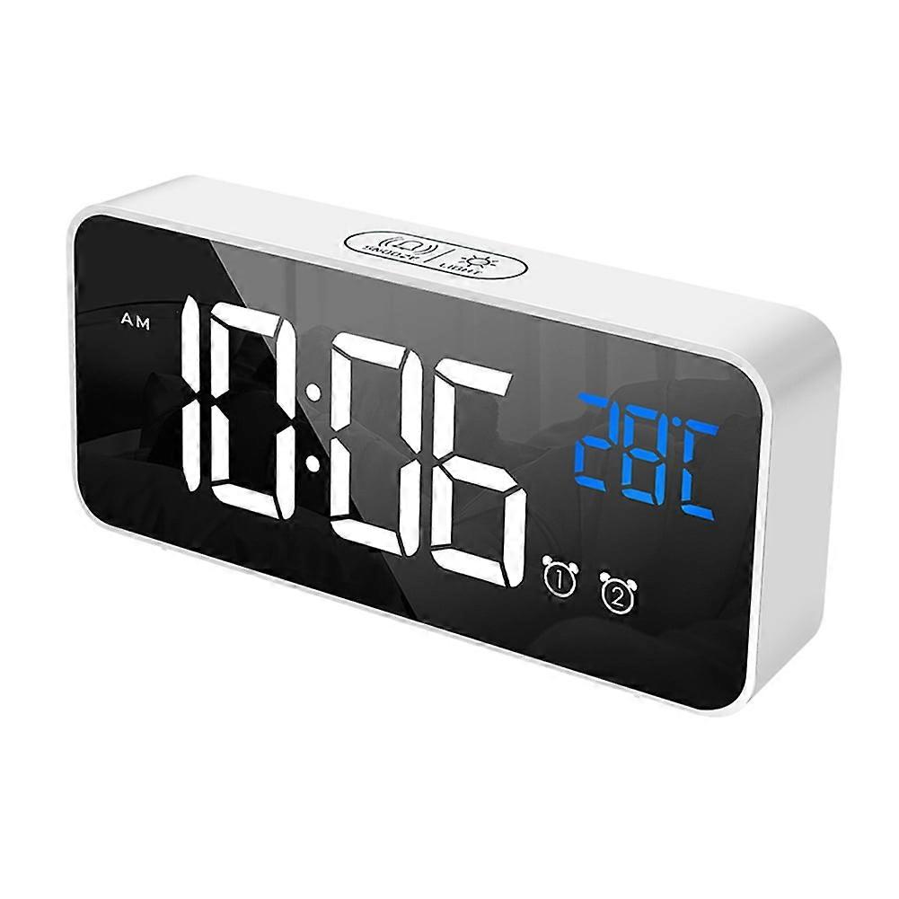 Super Loud Alarm Clock for Heavy Sleepers, Digital Desk Clock with Night Light & Adjustable Volume, Compatible with Bedroom Use