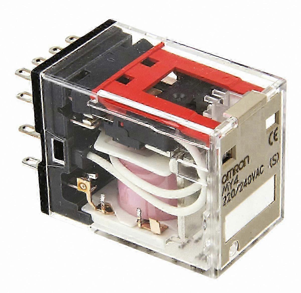 4PDT Relay 240V AC Plug-In 5A, Compatible with My4 AC220/240 Systems