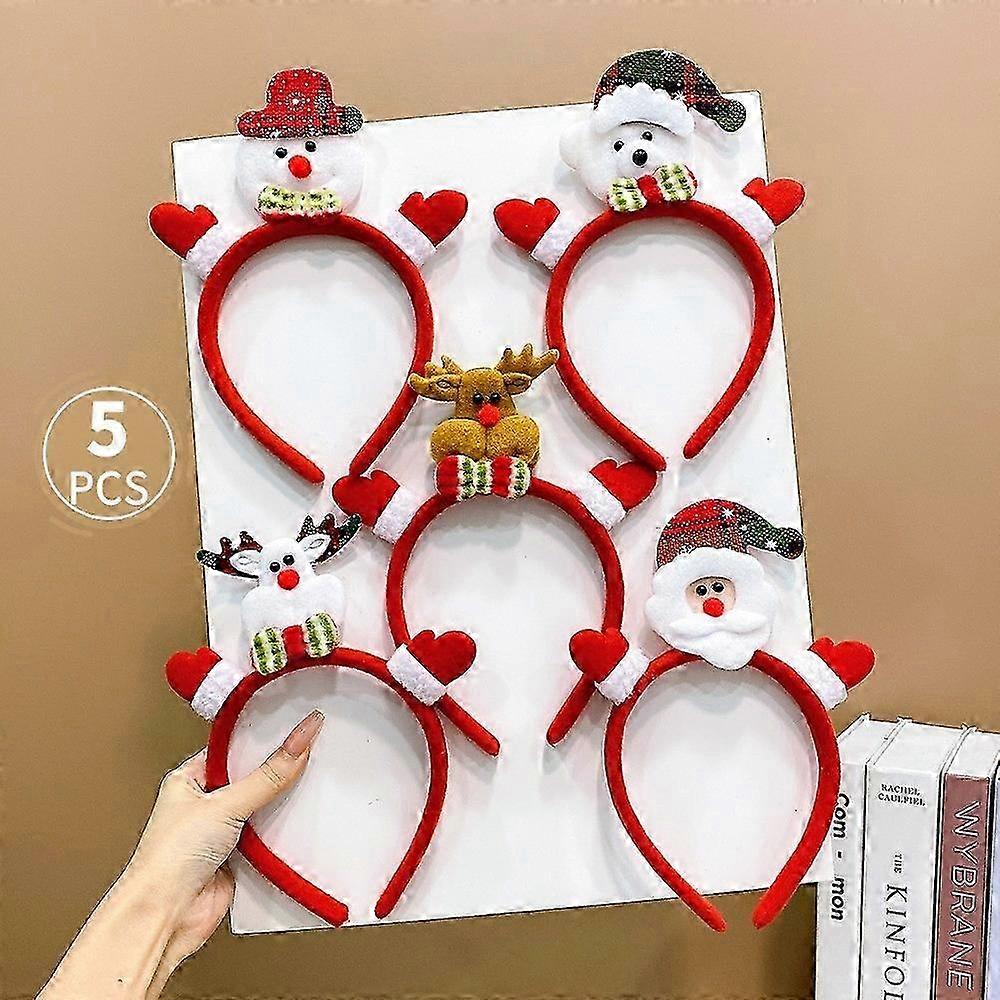 Karácsonyi Parti Hajkarika Hóember Mintával 5 db-os Csomag