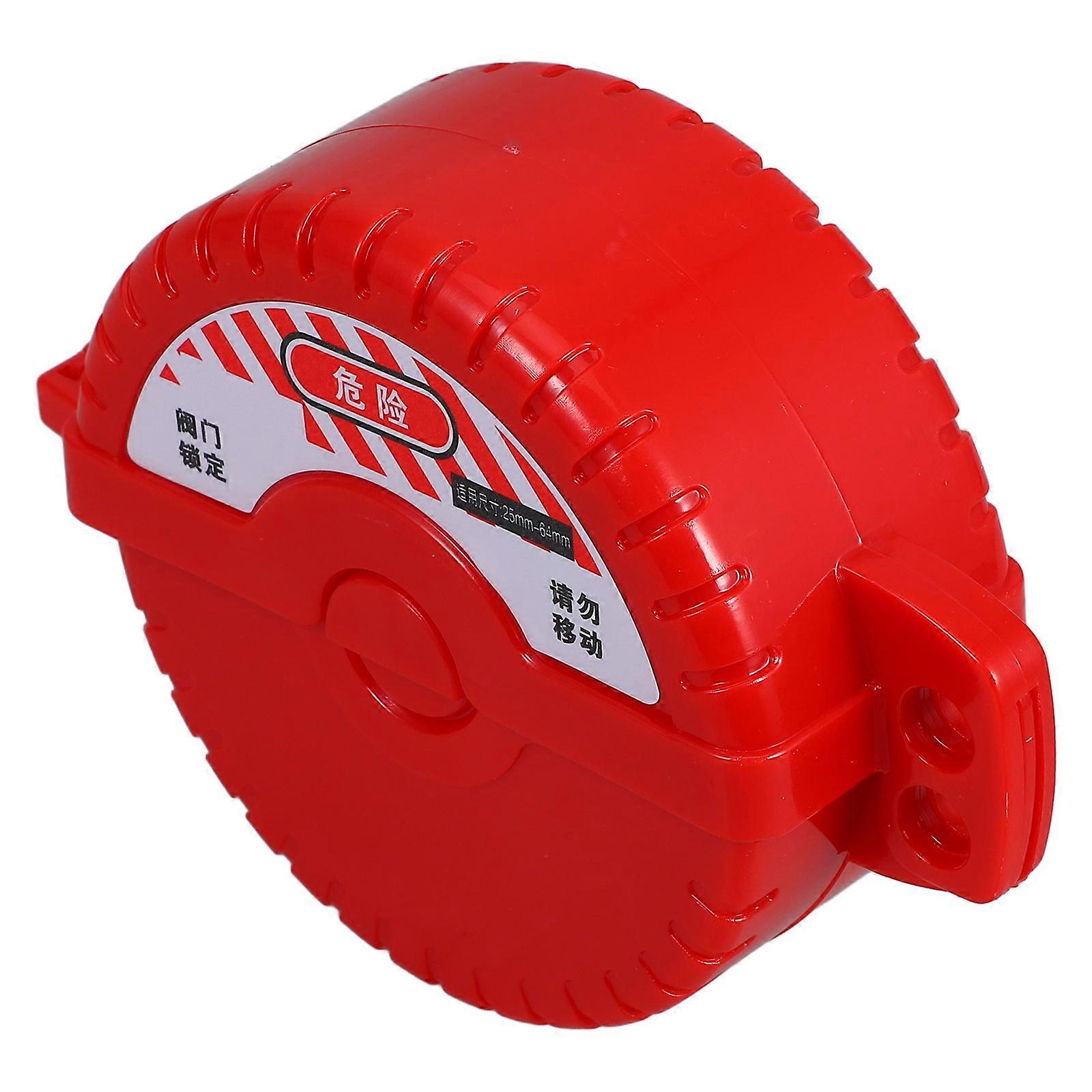 Valve Lockout Device Gate Valve Locking Disc For Equipment Maintenance Corrosion Resistant Red 1Pack