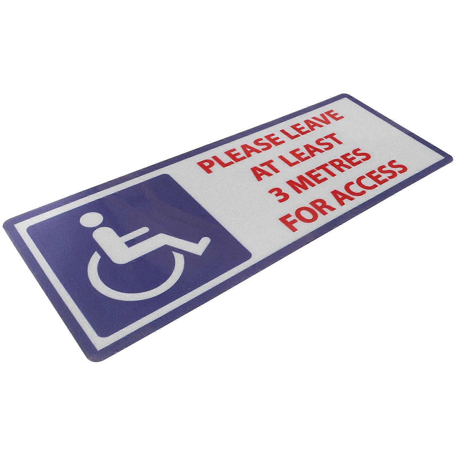Warning Handicap Sticker for Warning Waterproof Durable Adhesive
