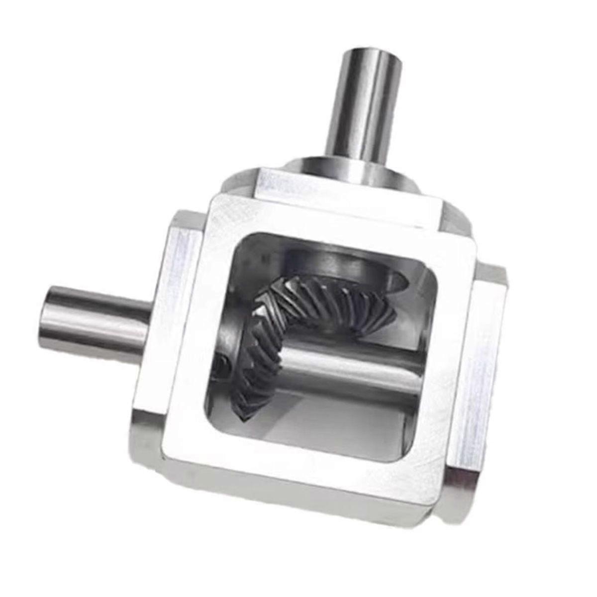 Small 1:1 T Type Commutator Shaft Diameter 10mm Right Angle Drive Bevel Rotation Single