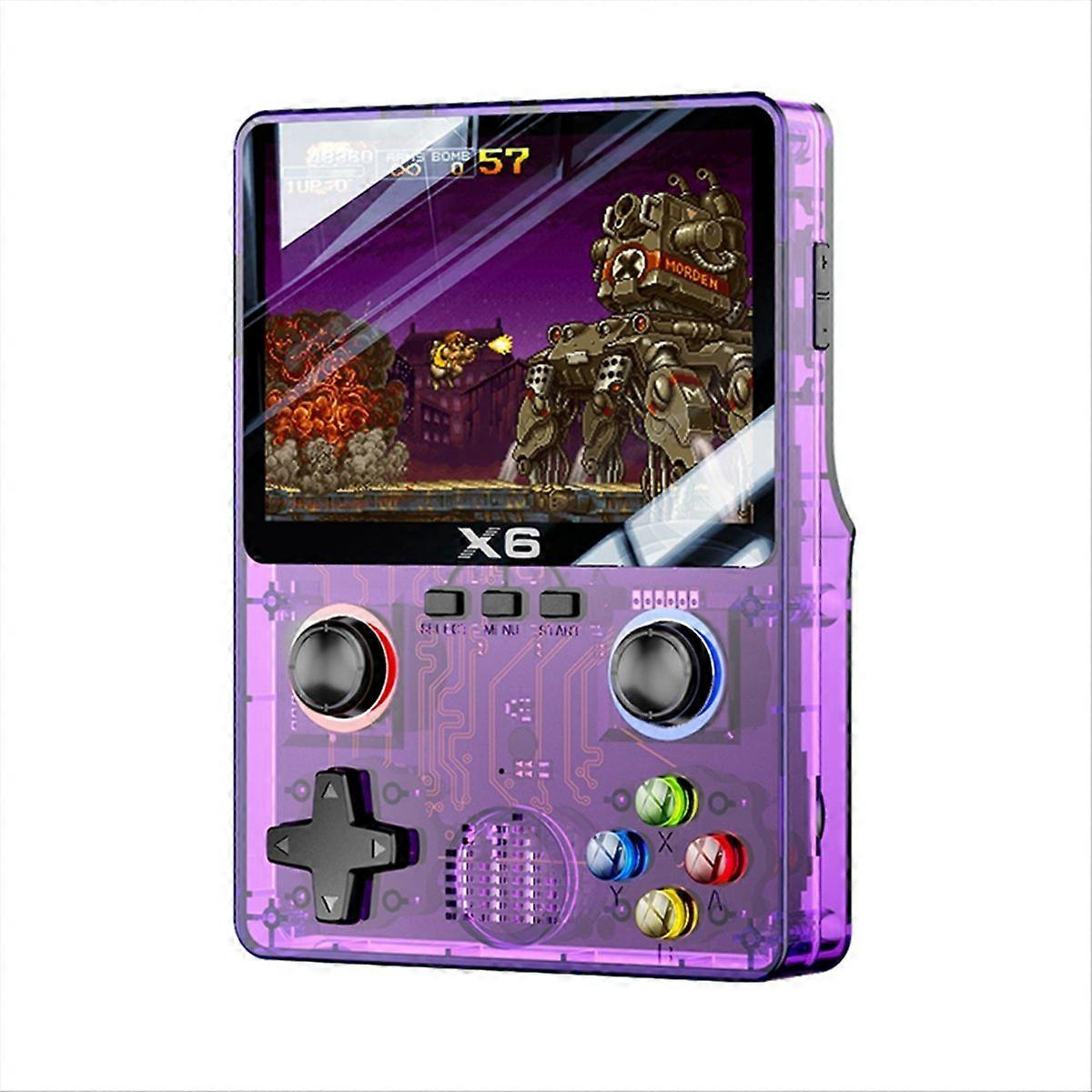 X6 Retro Game Console 3.5inch IPS Screen Handheld Game Player 64G B