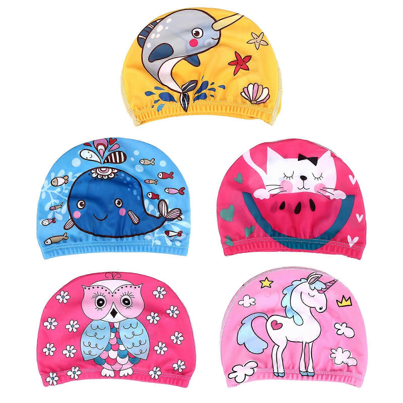 Bathing Hat Kids Multi-Purpose Swimming Use Durable 10Pcs