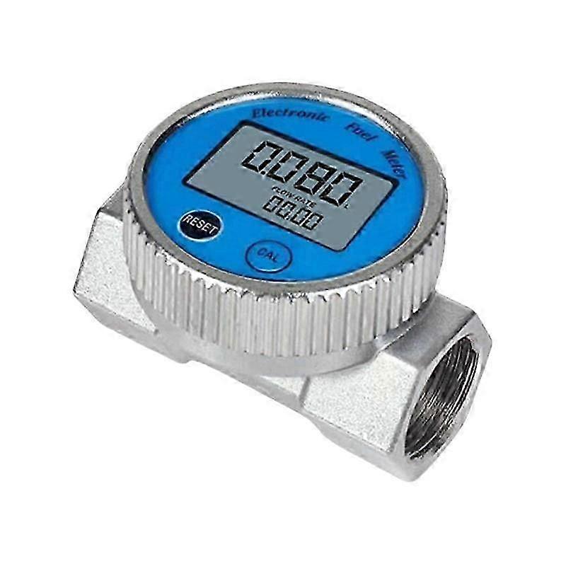 DN20/DN25 Flow Control Meter 1% Accuracy Support QTS PTS L GAL Flow Meter Waterproof Metal Digital Flowmeter