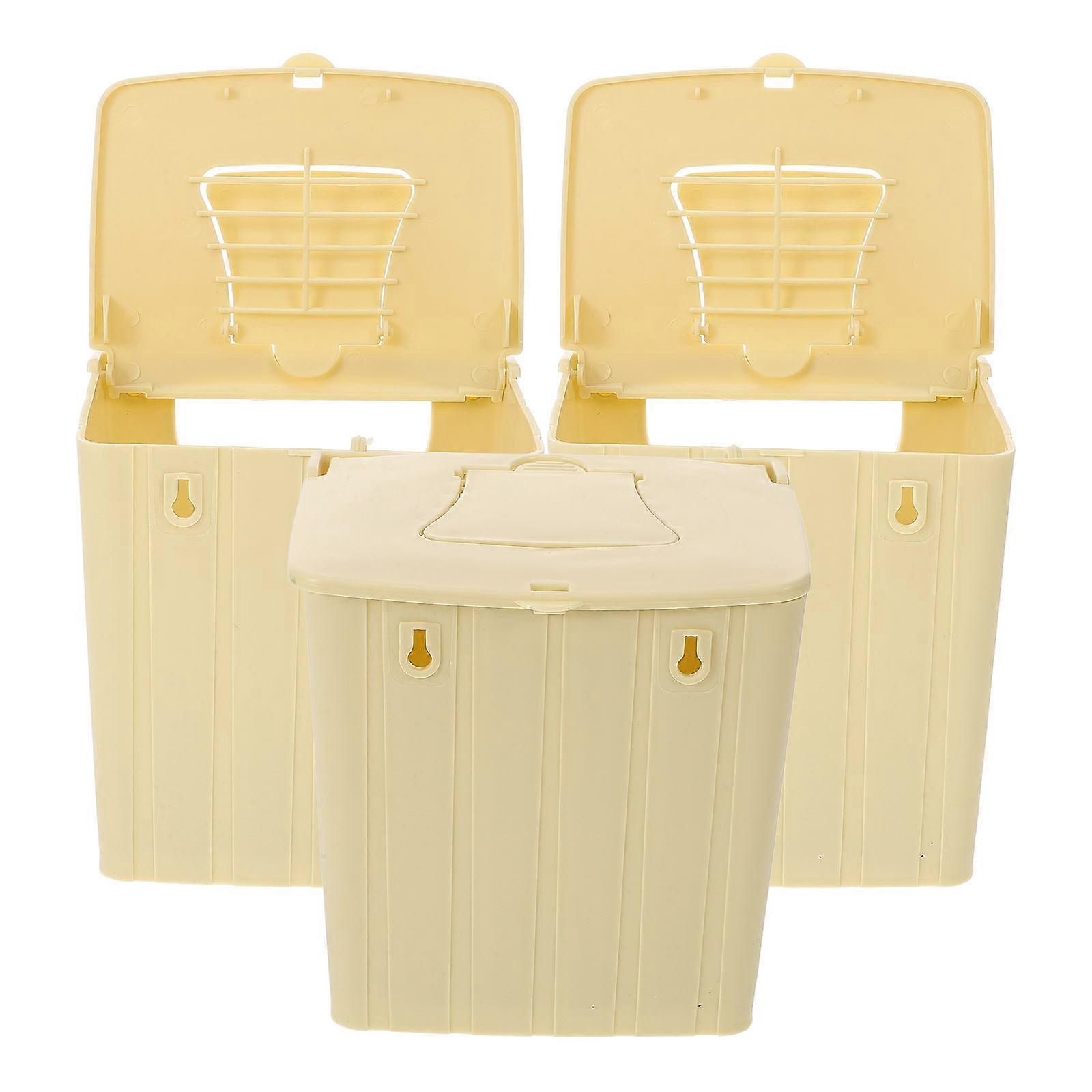 3pcs Bird Breading Nest Artificial Nesting Box Bird Nest Plastic Nest Box Hanging Bird Hut