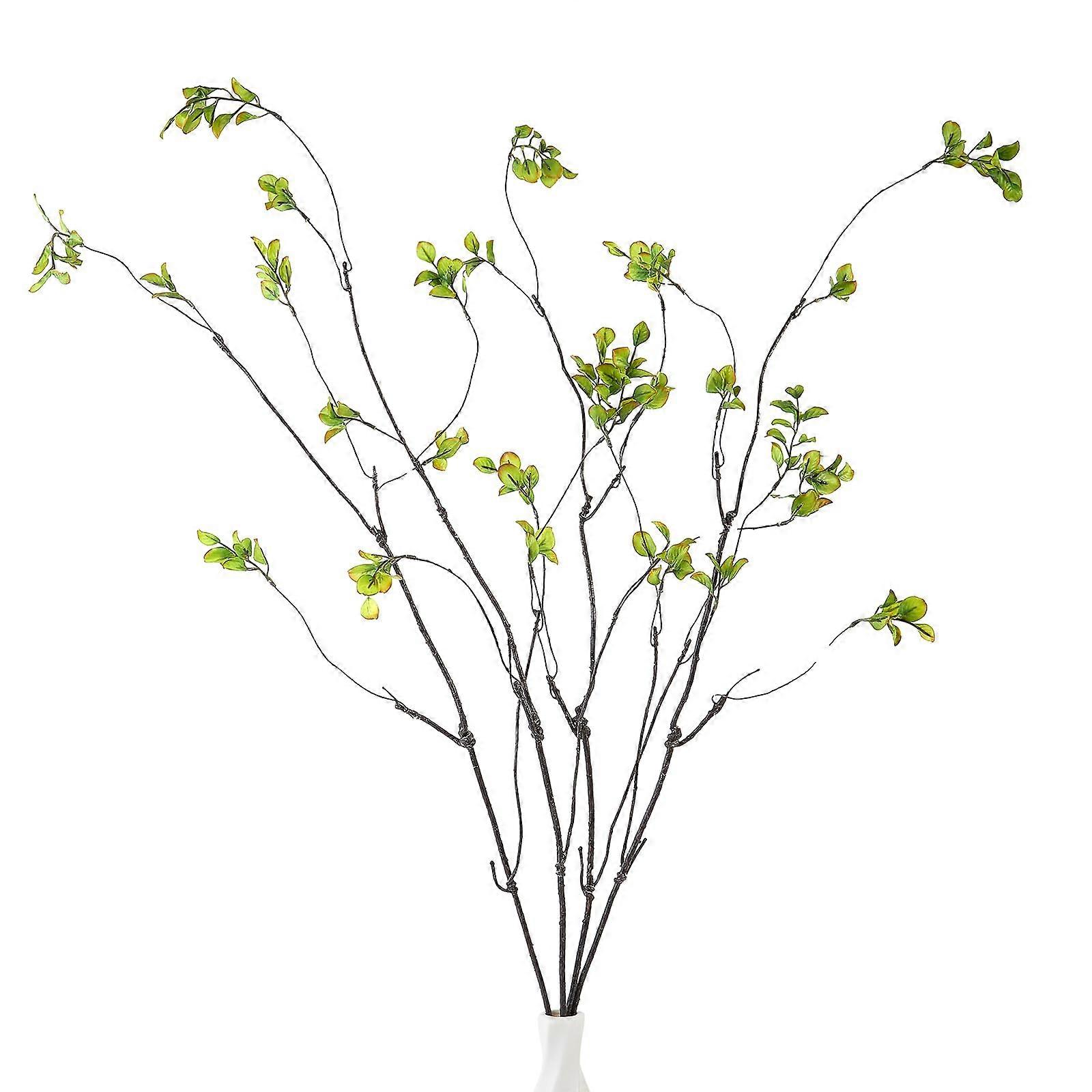 38'' 4Pcs Artificial Ficus Branches with Natural Color Detailing for Home Wedding Vase Decor