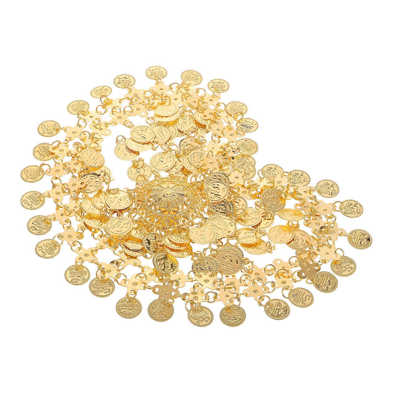 Dancing Cap with Alloy Coins Pendant for Dance Accessories