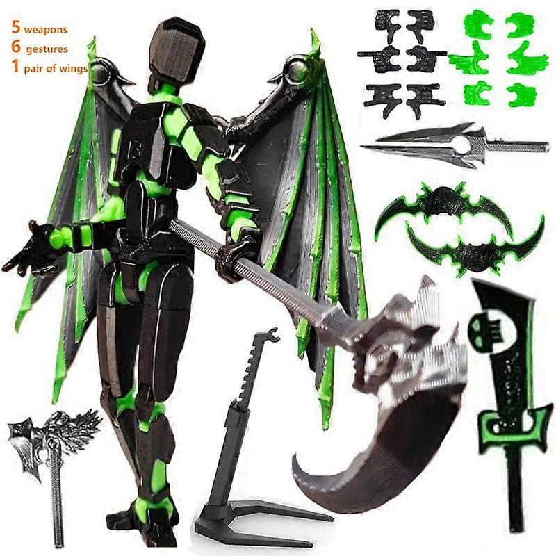 1pc/2pc T13 (Assembly Completed) 3D Printed Action Figure,Dummy titan 13 Robot Action Figures, T13 Collectible Action Figure Articulated, fo