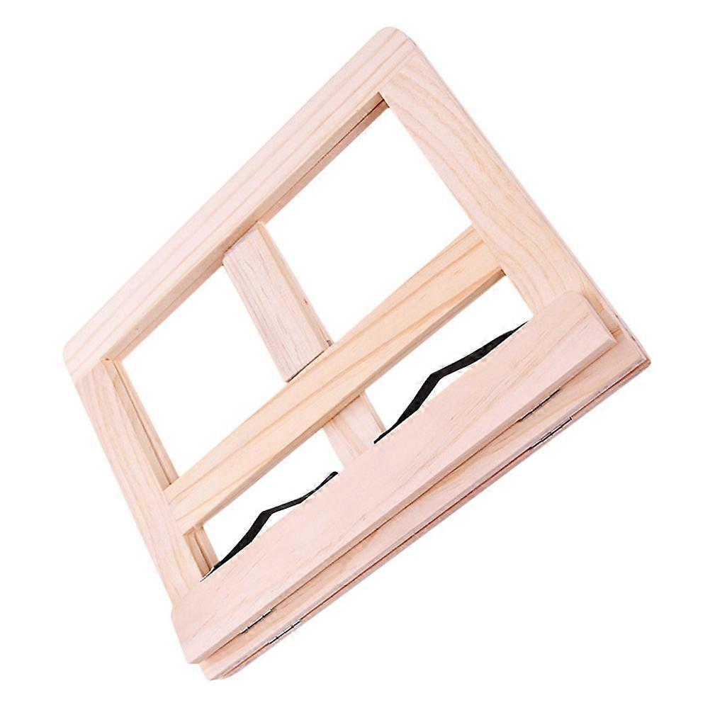 Adjustable Wooden Reading Bookshelf Rack for Home Use