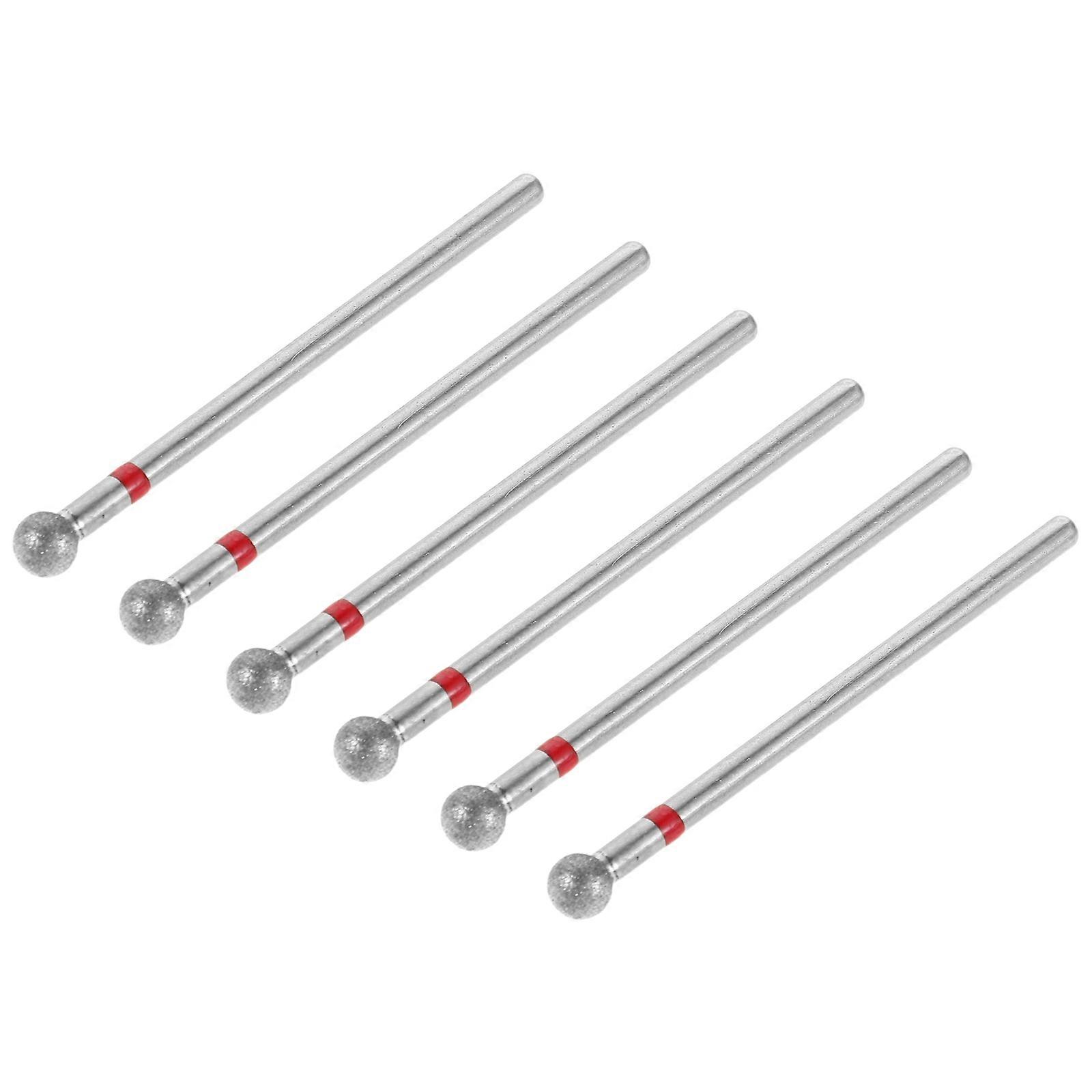 Diamond Nail Drill Bits for Precise Cuticle Cleaning 6Pcs Kit