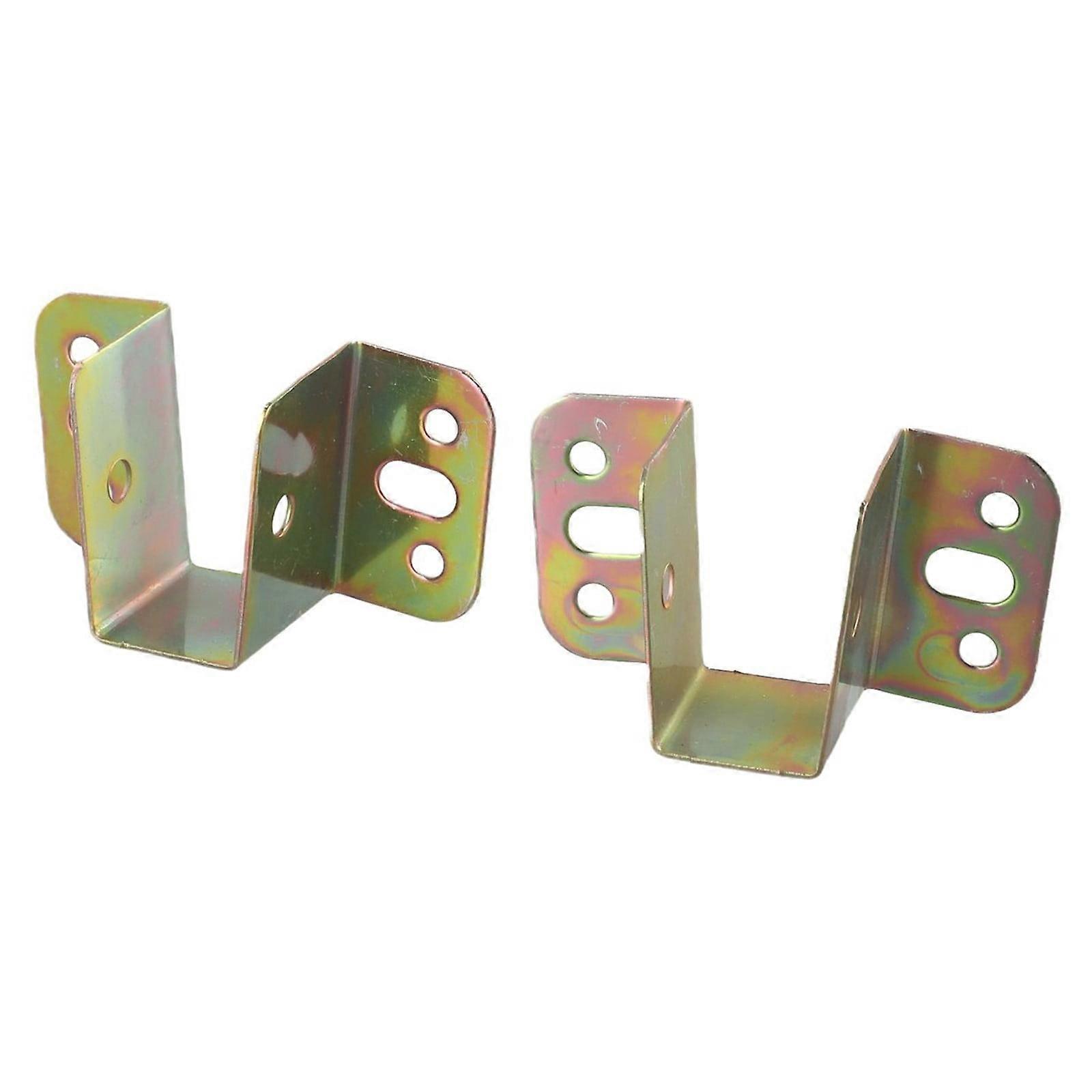 2X U Shaped Bed Connecting Connector Brackets Fixings Components Centre Support