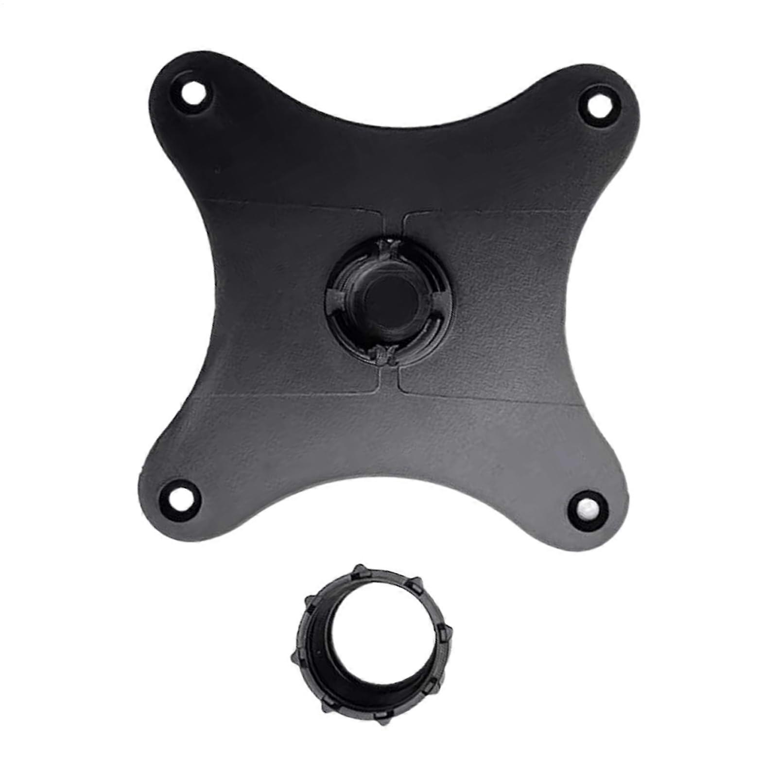 Portable Monitor Bracket 75mm VESA, 17mm Ball Head, Horizontal Vertical Adjustable, Monitor TV Projector, Black