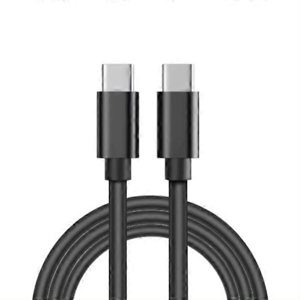 Compatible with iPhone 15 Fast Charger - USB C to USB-C Charge & Sync Cable - BLACK black