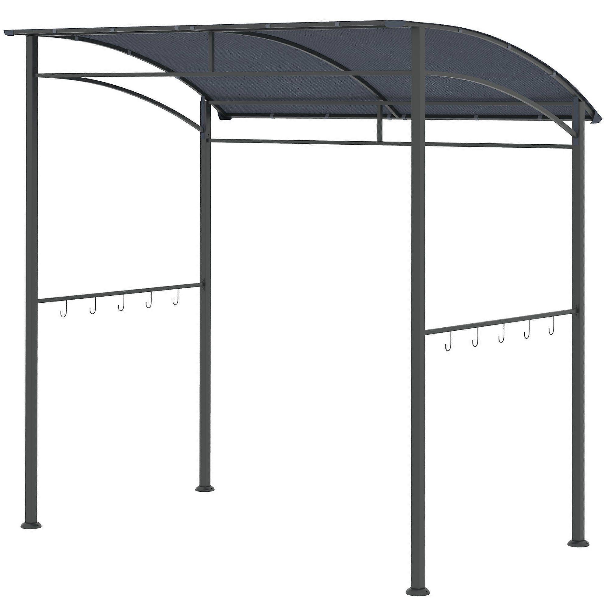 2.2x1.5m BBQ Grill Gazebo with Hooks