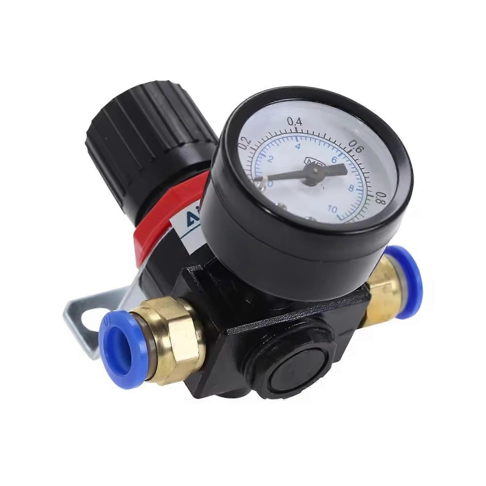 Adjustable Air Pressure Regulator for Pneumatic Tools, CorrosionResistant, 8mm MultiPipe Connection