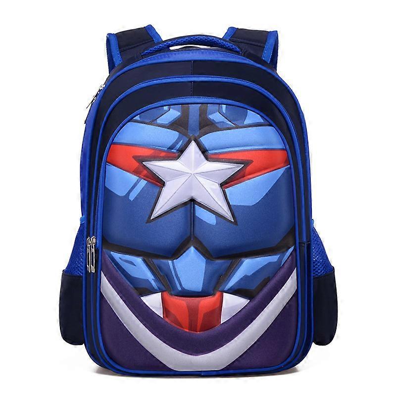 New 3D cartoon backpack for elementary school boys, lightweight for grades 1-4