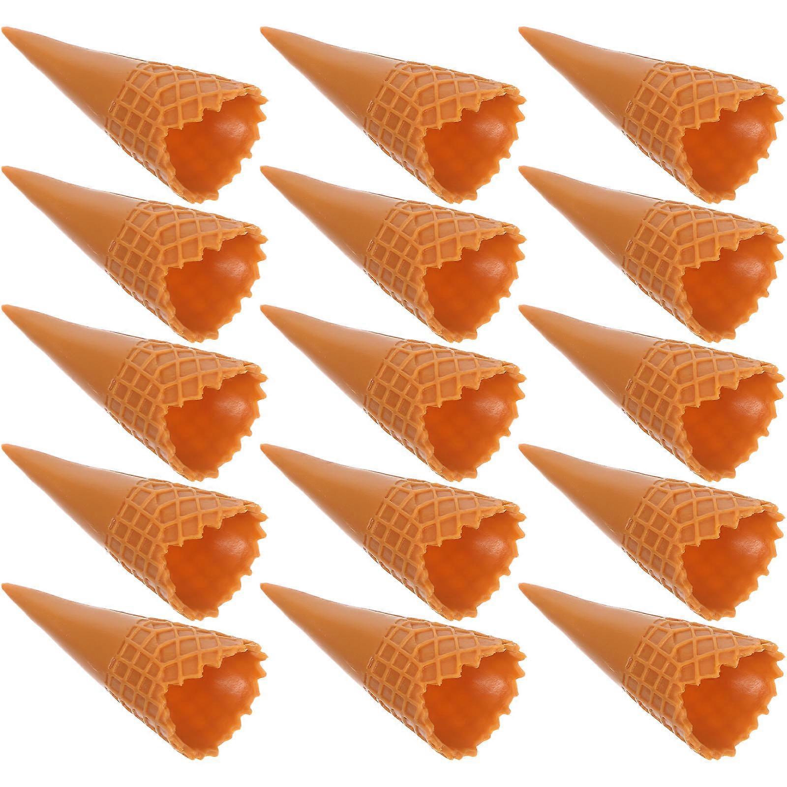 Mini Food Toys Empty Ice Cream Cone Models for 36Pcs Crafting