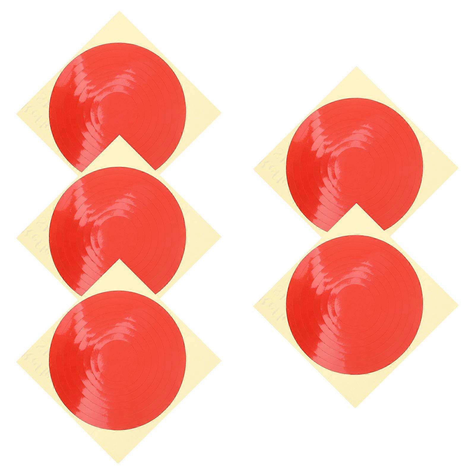 Pressure Gauge Indicator Stickers Red for Adhesive 10 Sheets Pack