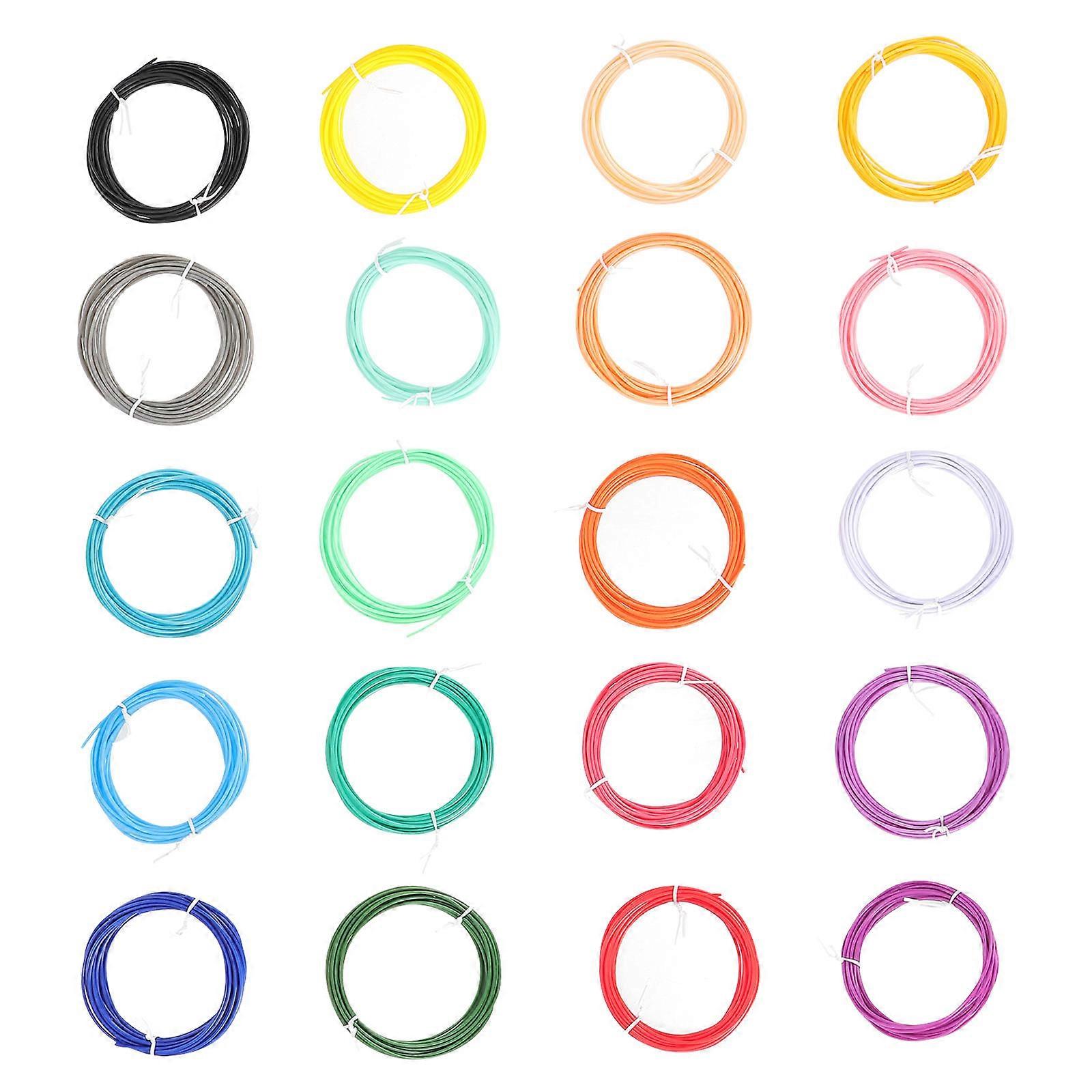 3D Printing Pen Filaments for 3D Pen 80Pcs Assorted Color Filament Refills