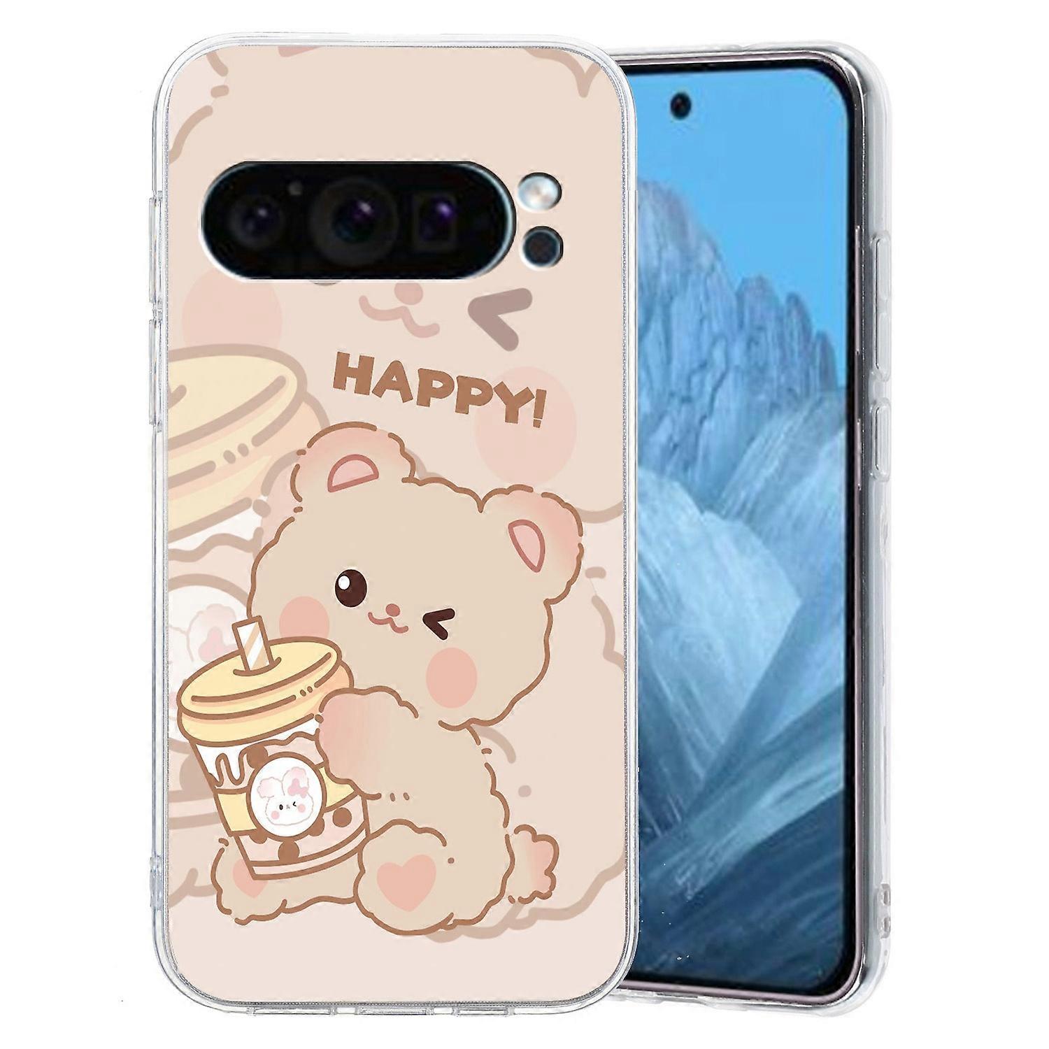 For Google Pixel 9 Case Printed Pattern TPU Phone Cover Scratch-resistant