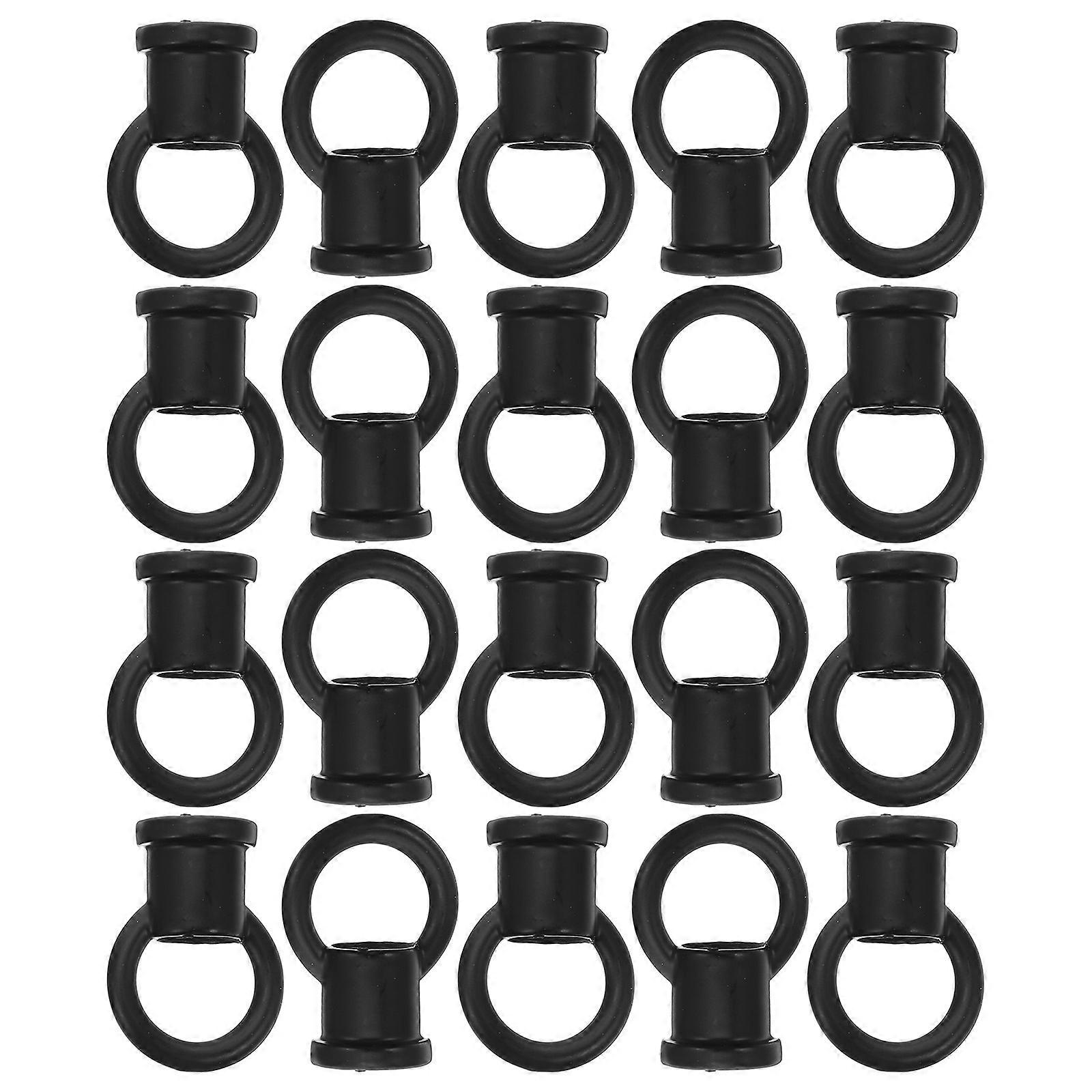 Heavy Duty Iron Ceiling Hook for Pendant Lighting 20Pcs Black Hooks